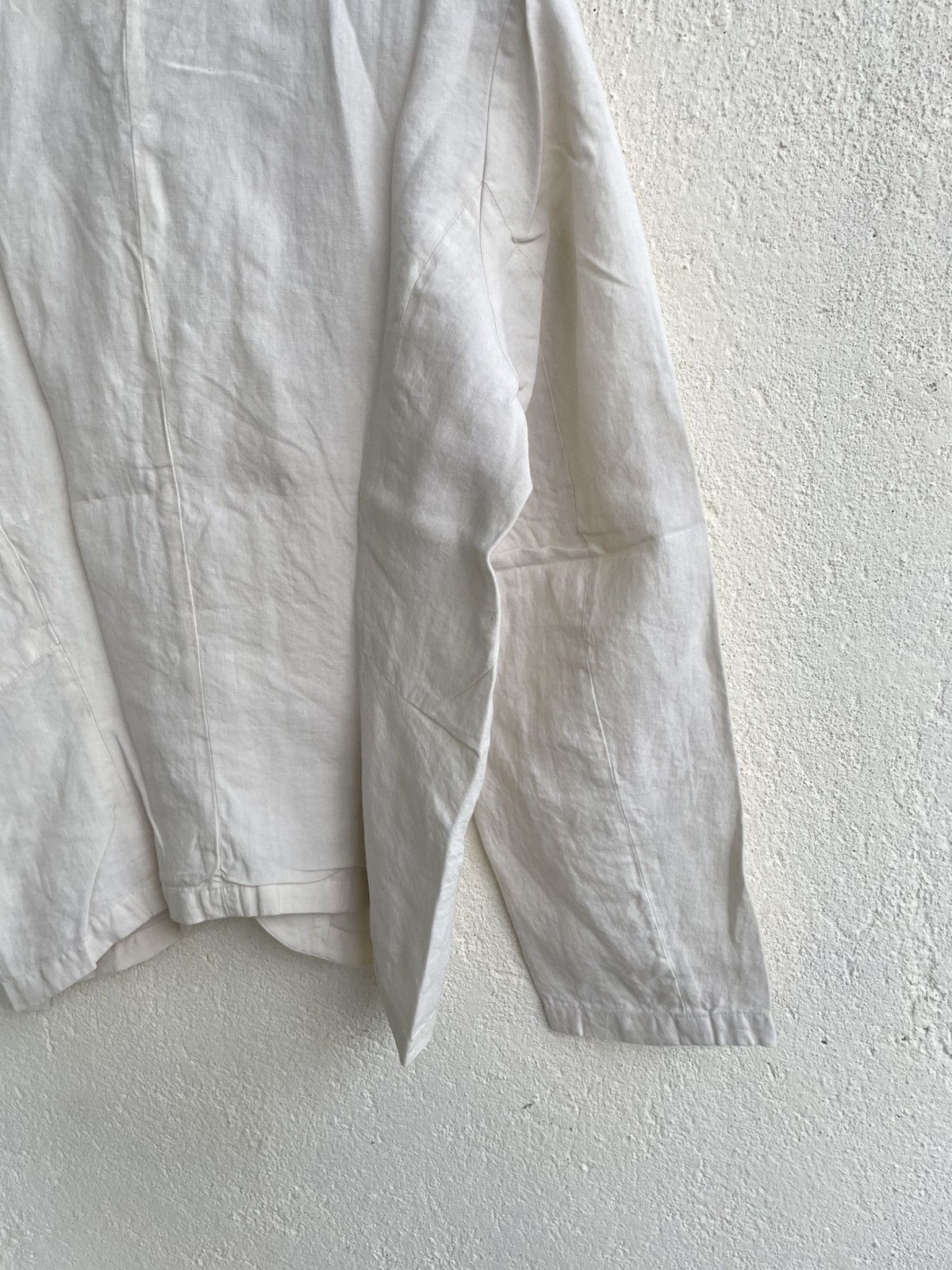 CABANE de ZUCCa Zucca Cream Linen Cropped Blazer Jacket Hysteric Japan Y’s Size S / US 4 / IT 40 - 8 Thumbnail