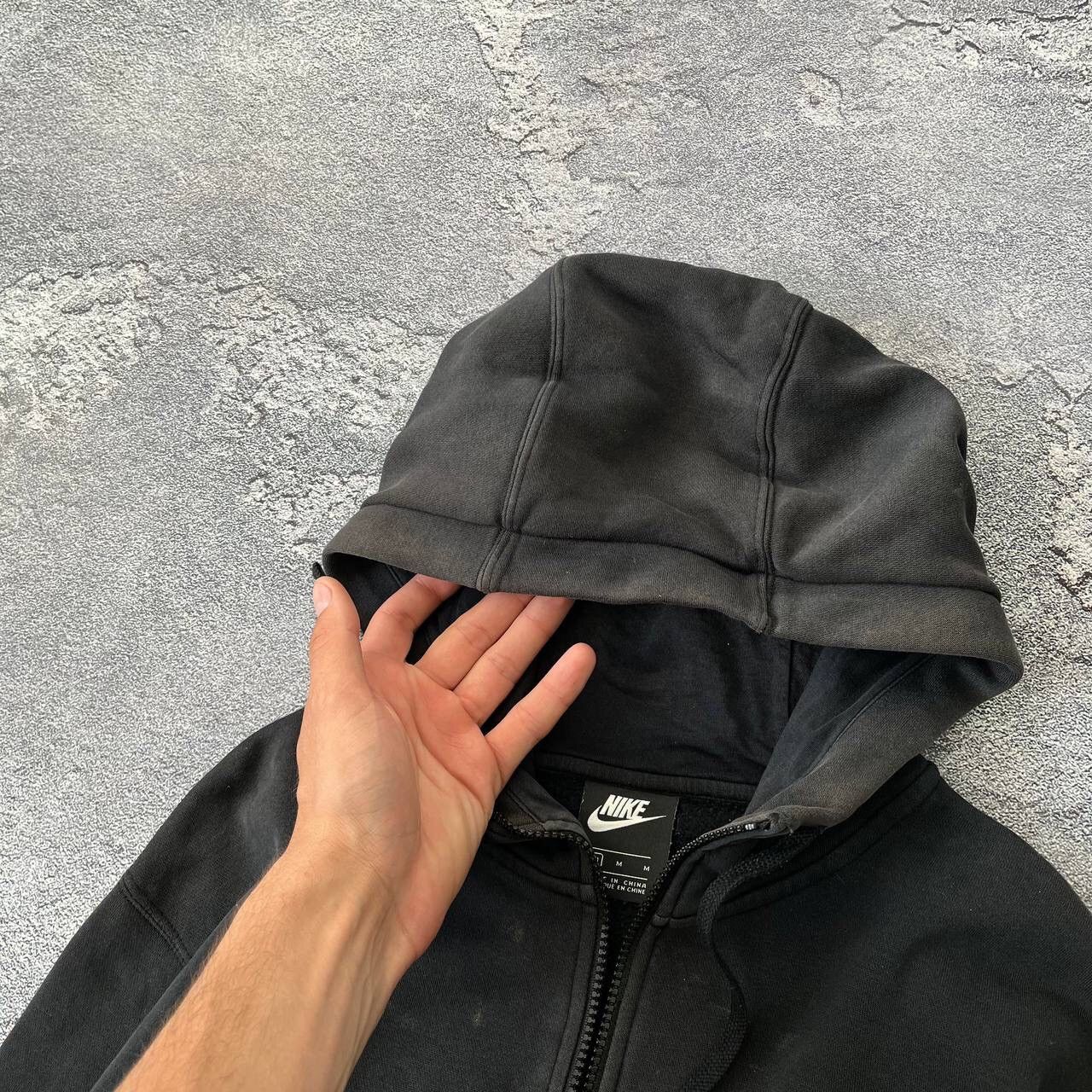 Nike Vintage Nike Sportswear Swoosh Basic Black Zip Hoodie M Size US M / EU 48-50 / 2 - 2 Thumbnail