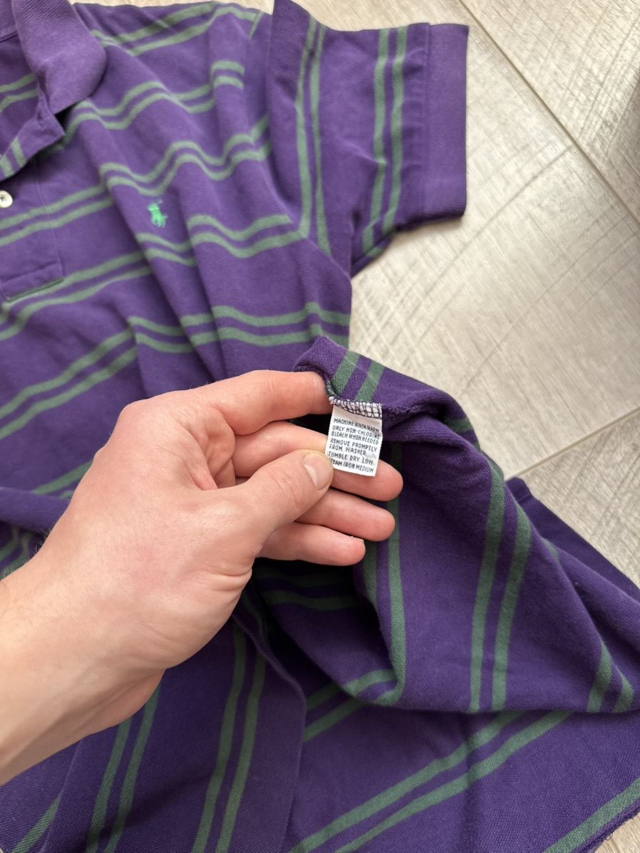 Polo Ralph Lauren Polo Ralph Lauren Riders Club Vintage Striped Polo Pony Size US L / EU 52-54 / 3 - 8 Thumbnail