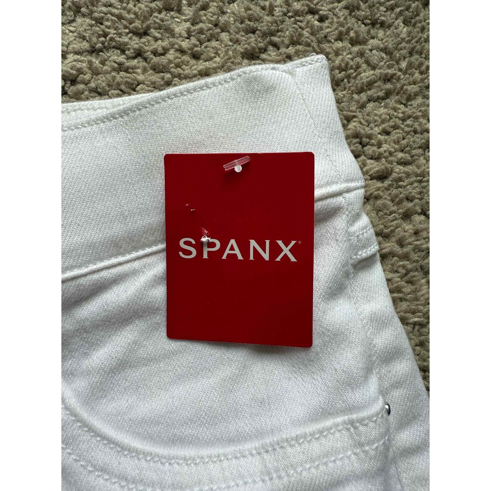 Spanx NWT Spanx High Waisted Distressed Skinny Jeans White Women S Size 27" / US 4 / IT 40 - 9 Thumbnail