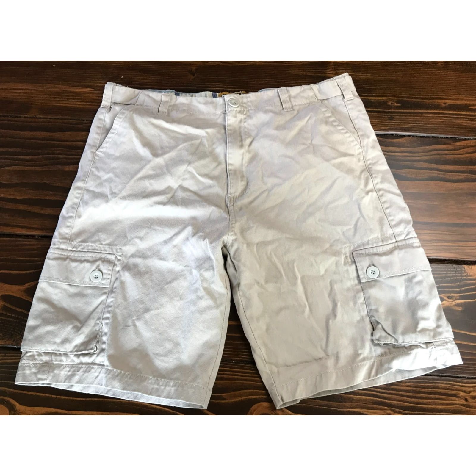 Vintage Domani Shorts Men 38 Cargo Pockets Tan Brown Cotton Regular Inseam 10 in Size US 38 / EU 54 - 2 Thumbnail