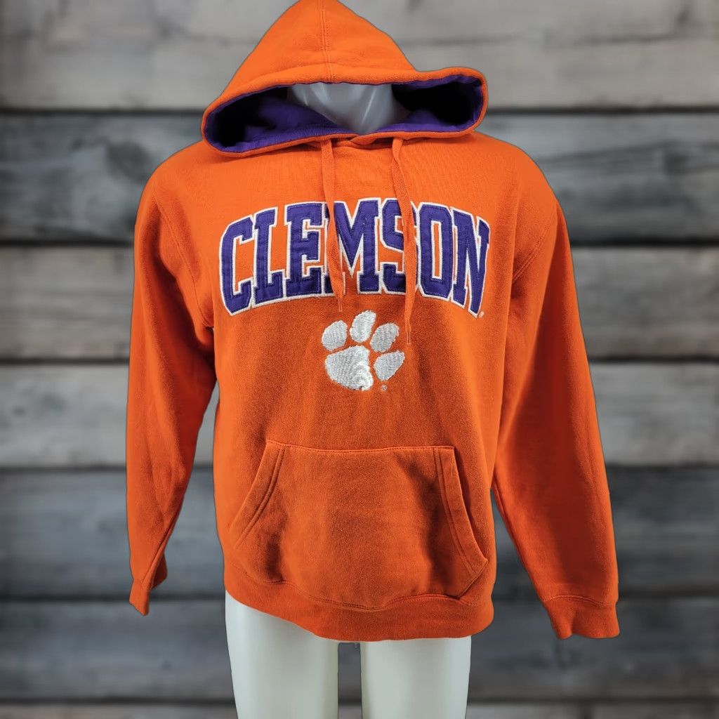 Vintage VINTAGE Campus Heritage Men’s Medium Orange Clemson Tigers Long Sleeve Hoodie Size US M / EU 48-50 / 2 - 1 Thumbnail