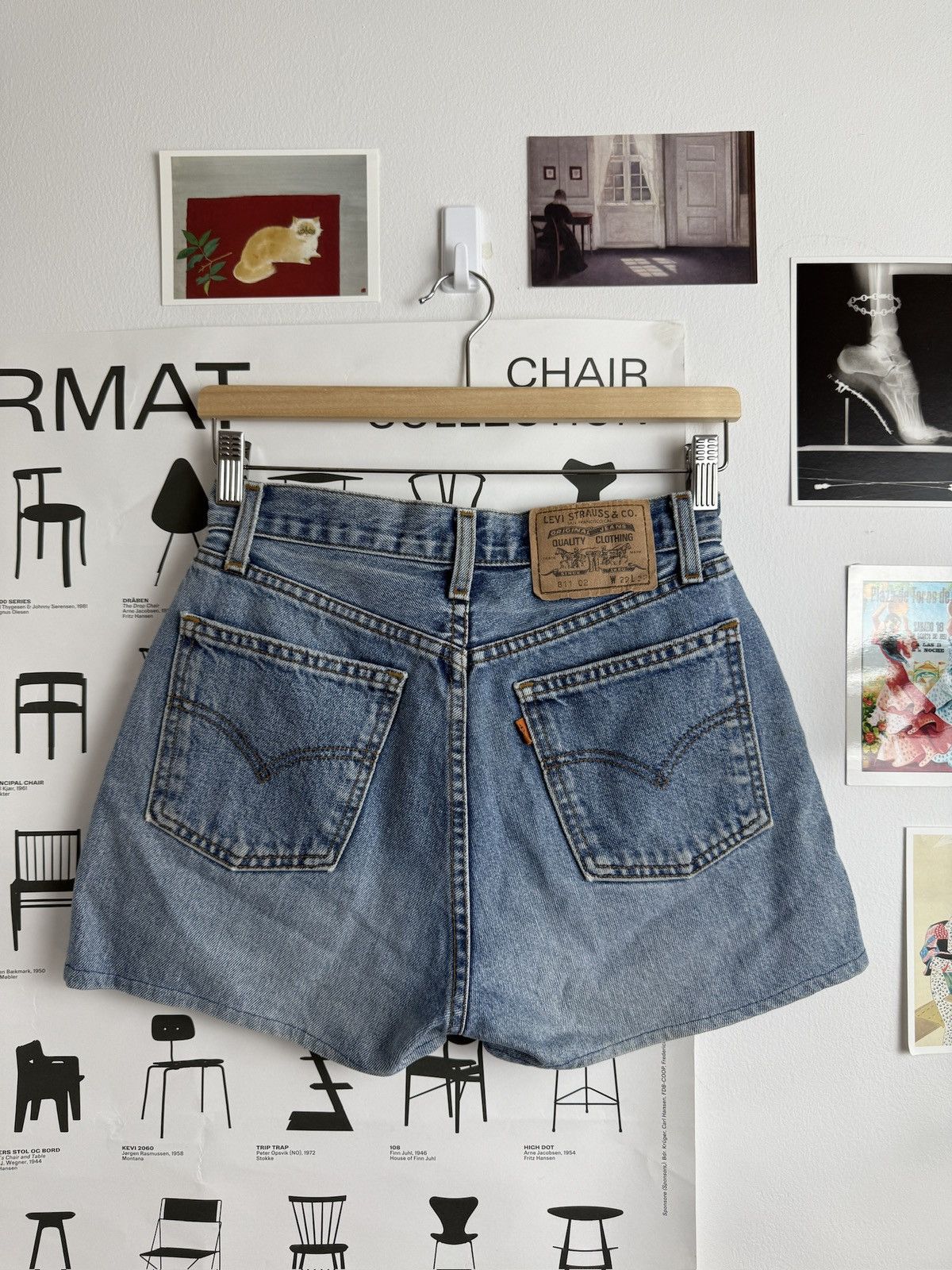 Levi's × Levi's Vintage Clothing × Vintage Vintage 90s Levi’s 811 orange tab denim shorts 29 usa retro Size 29" - 2 Thumbnail
