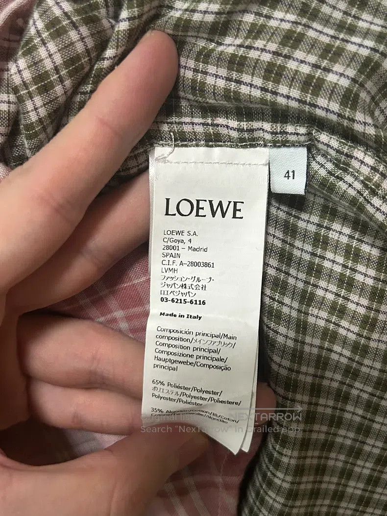 Loewe Loewe size 41 Pink Checkered Short Sleeve Shirt Size US XXS / EU 40 - 5 Thumbnail