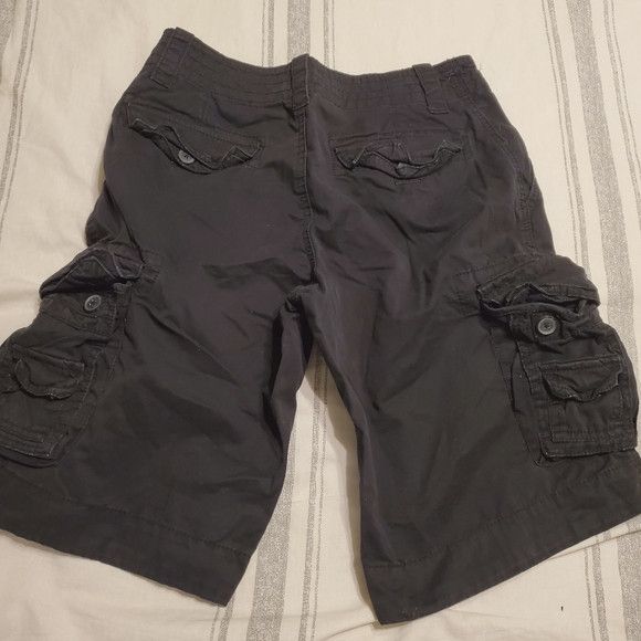 Aeropostale Aéropostale Black Distressed Casual Cargo Shorts SZ:28 Size US 28 / EU 44 - 2 Thumbnail