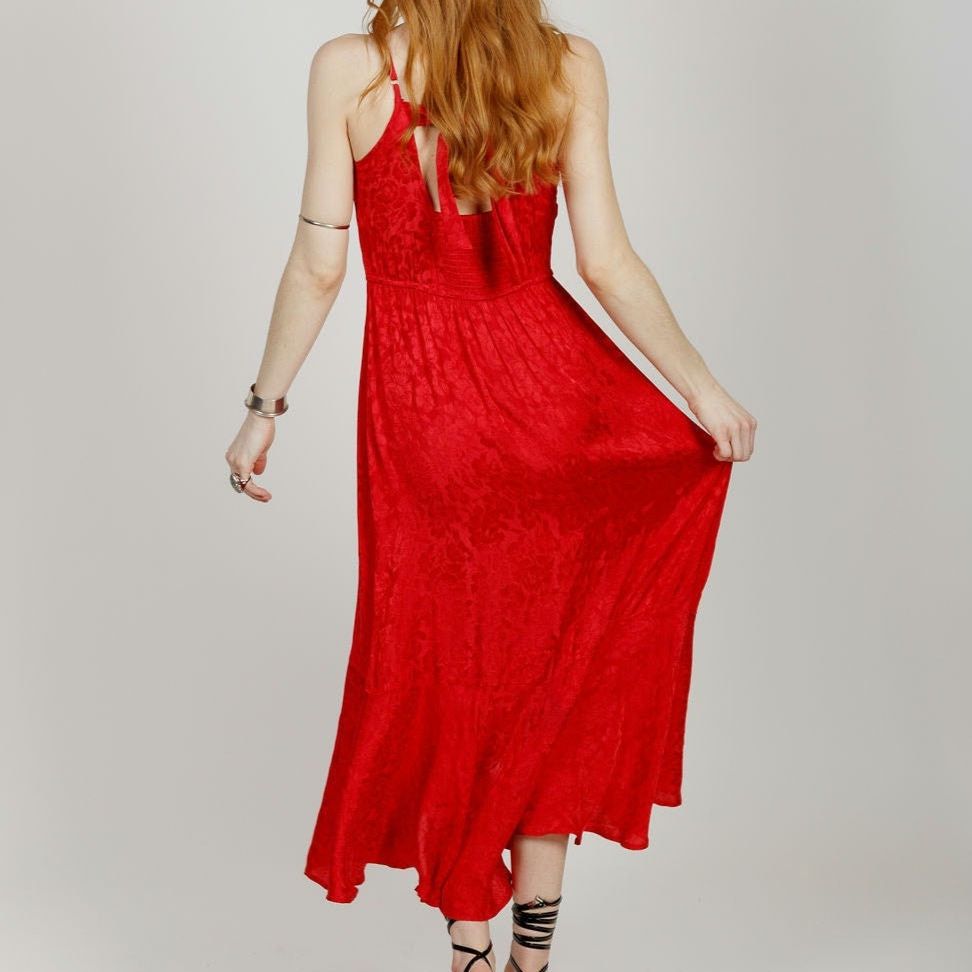 Other NWT B.O.G. Band of the Free Anina Faux Wrap Midi Dress Sz. L Size L / US 10 / IT 46 - 6 Thumbnail