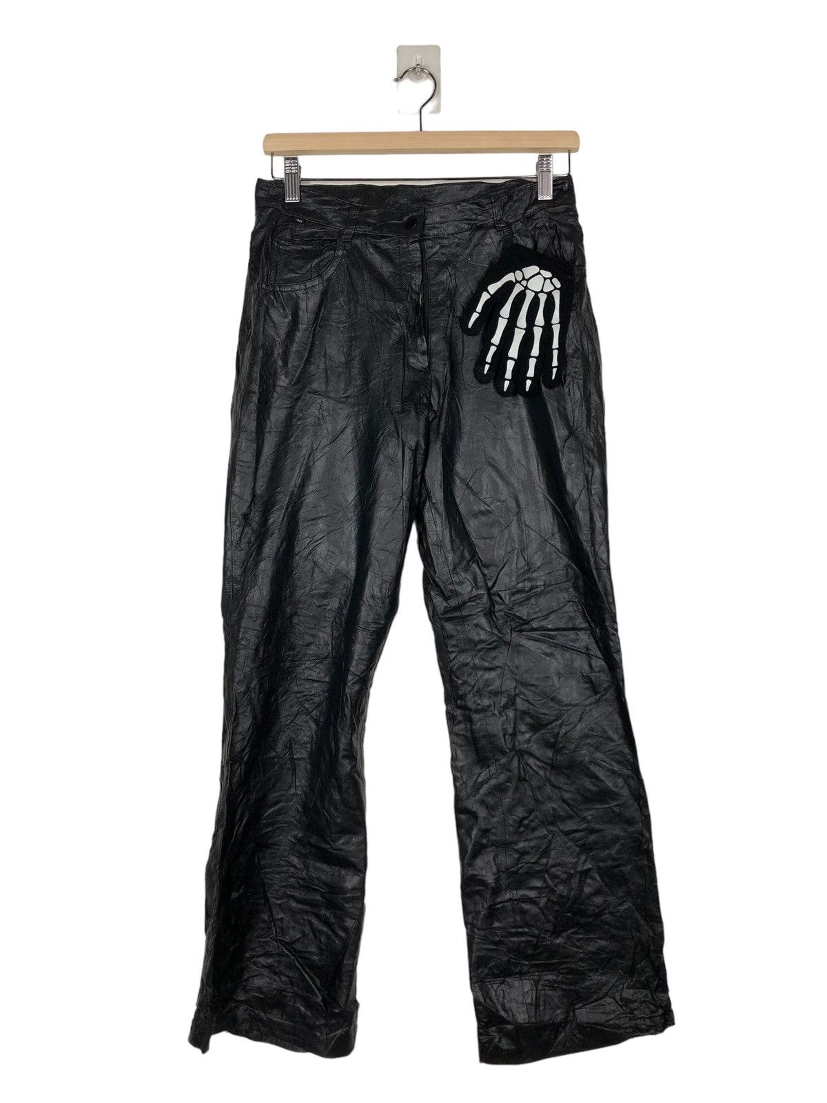 Genuine Leather 🔥Rare Genuine Leather Racing Pants Inspire Rick Owens Size US 28 / EU 44 - 1 Thumbnail