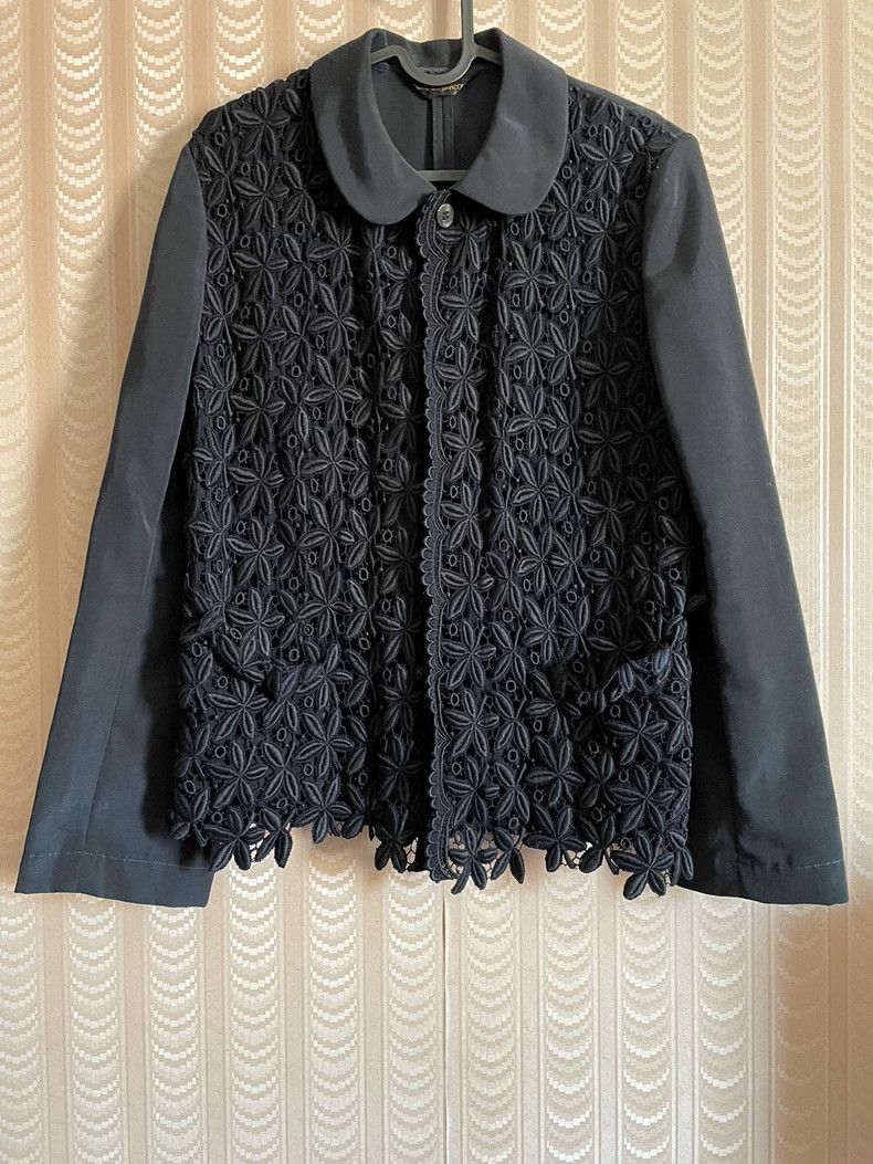 Comme des Garcons Comme Des Garcons Black Women's Wool Jacket Lace Jacket Pa Size M / US 6-8 / IT 42-44 - 1 Thumbnail