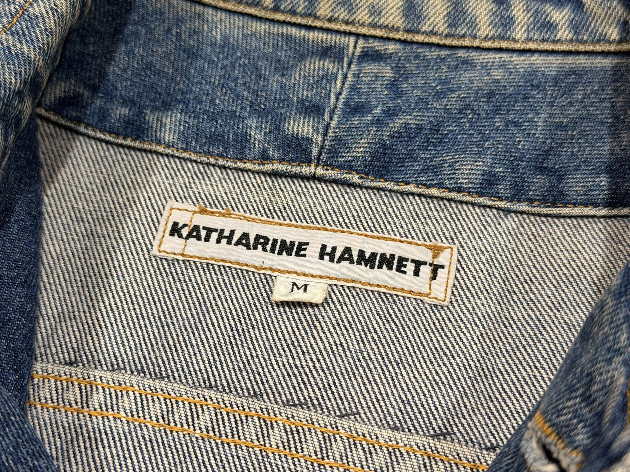 Katharine Hamnett London KATHARINE HAMNETT vintage denim jacket S 2257 Size S / US 4 / IT 40 - 7 Thumbnail