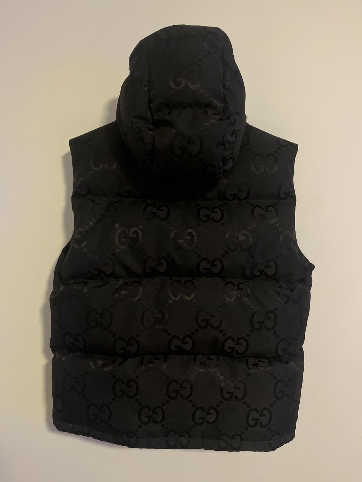 Gucci Gucci Double G Jacquard Hooded Zip Down Vest Size US M / EU 48-50 / 2 - 2 Thumbnail