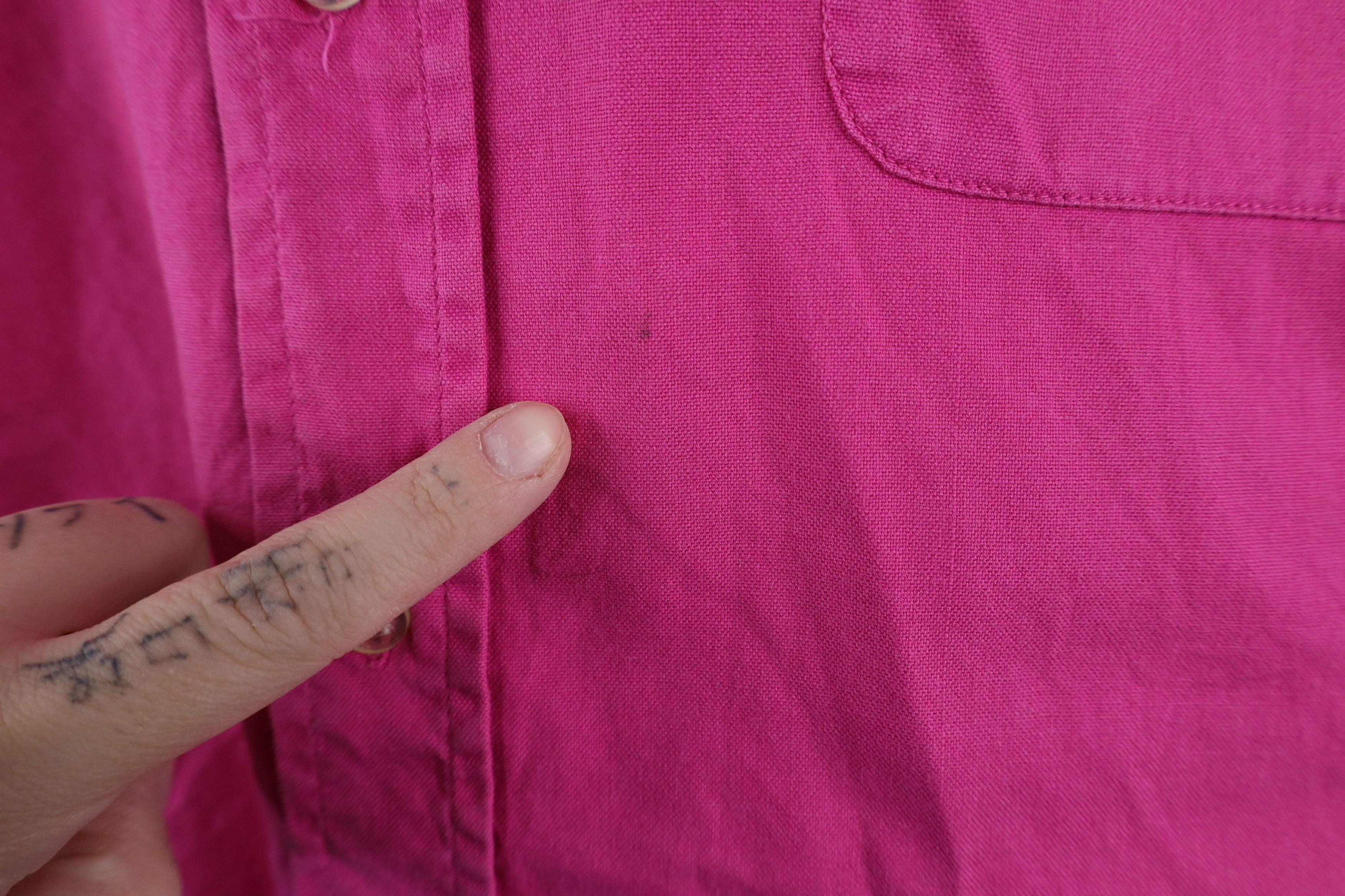 J.Crew × Vintage Vintage 90s J Crew Short Sleeve Button Down Shirt Pink Size US M / EU 48-50 / 2 - 4 Thumbnail