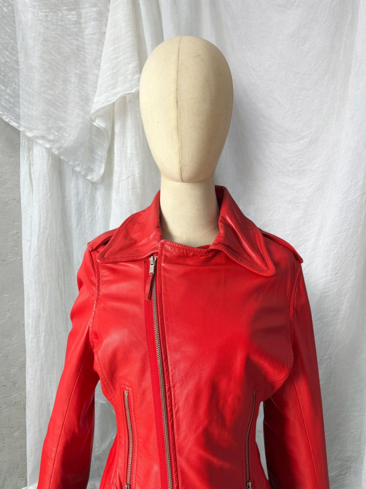 True Religion True Religion Vintage Y2K Leather Moto Jacket Size M / US 6-8 / IT 42-44 - 10 Thumbnail