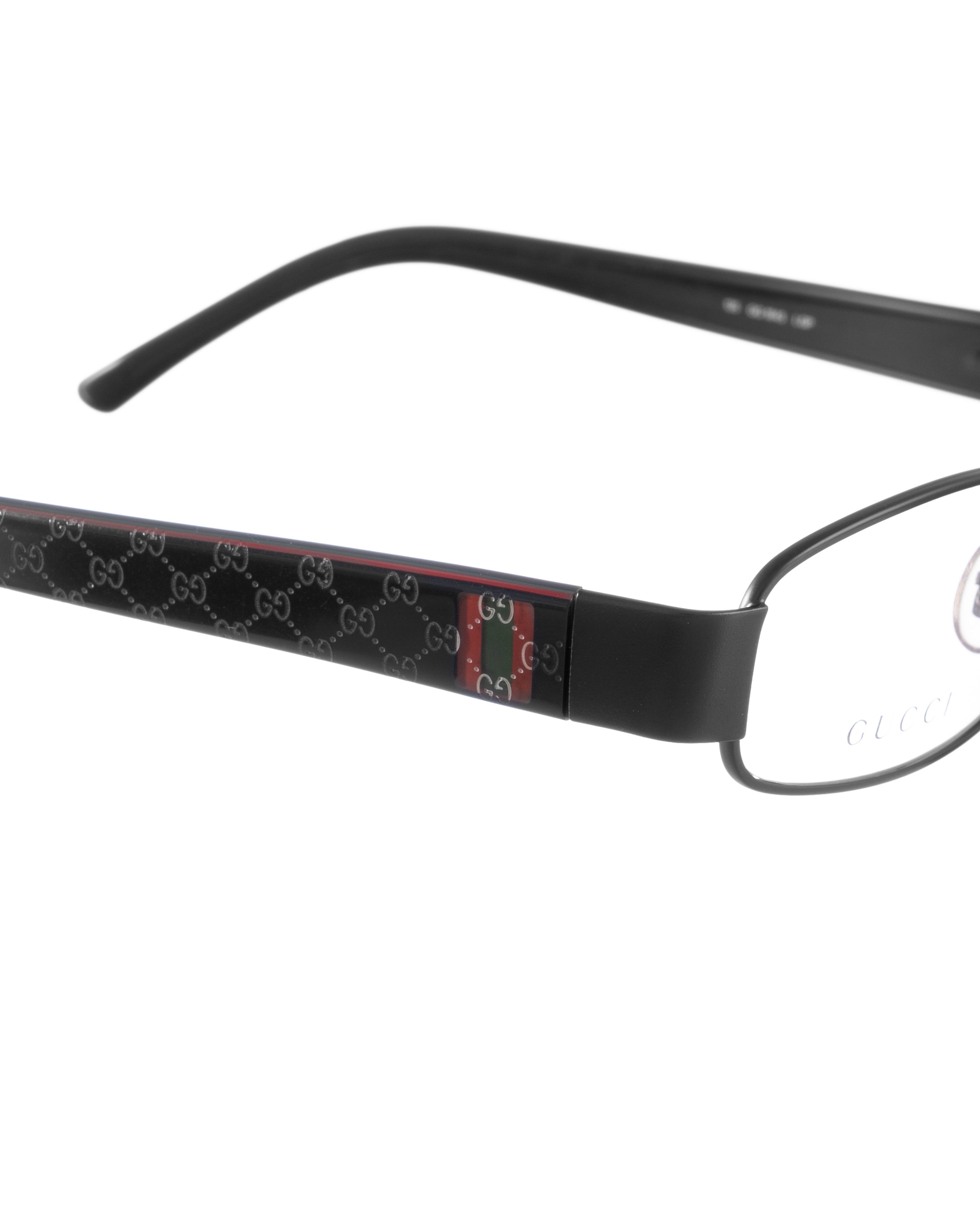 Gucci Gucci 00s Thin Black Glasses with Monogram Size ONE SIZE - 3 Thumbnail