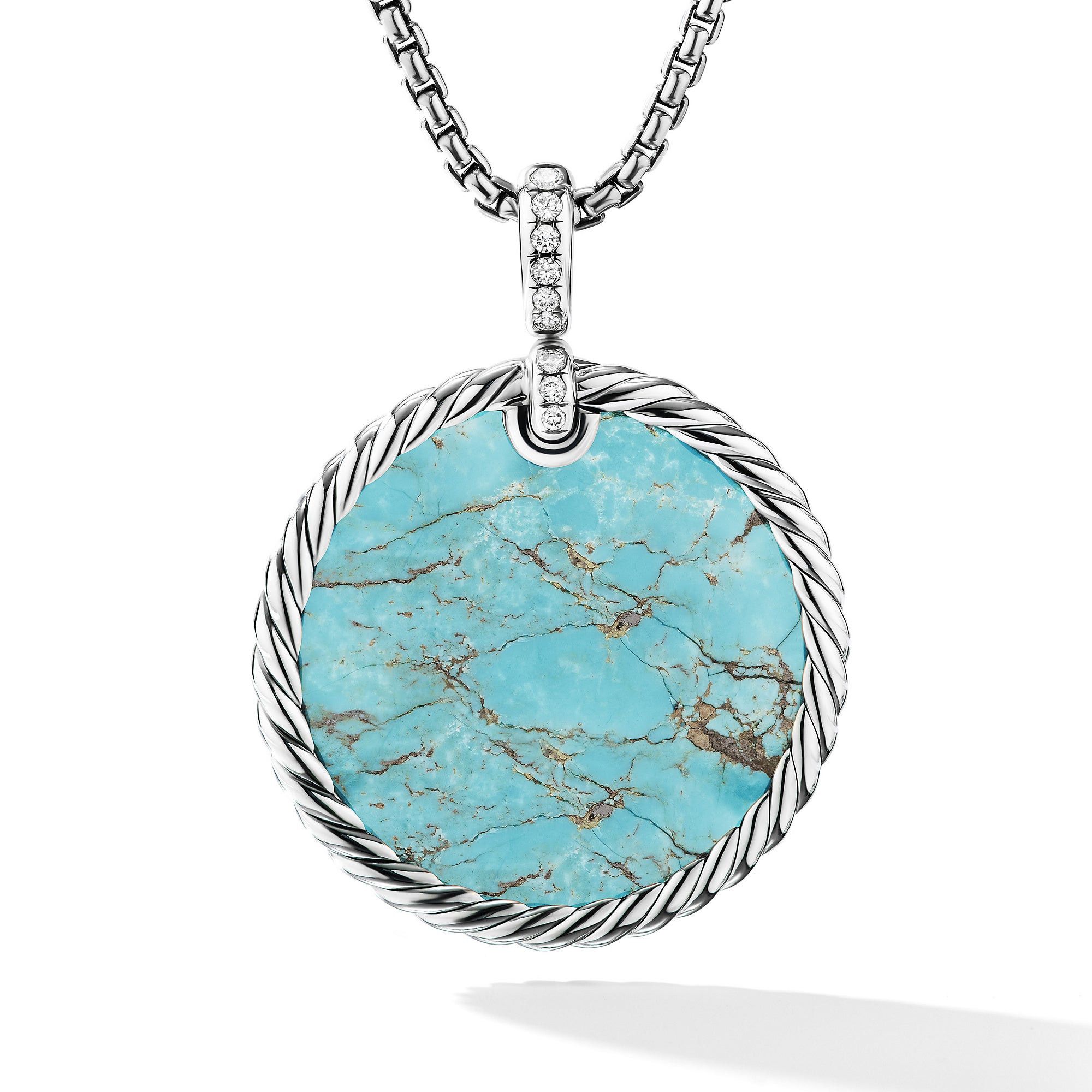 David Yurman o1w1db10526 D16997D Size:10/ Pendant in Silver with Diamond Size ONE SIZE - 1 Thumbnail