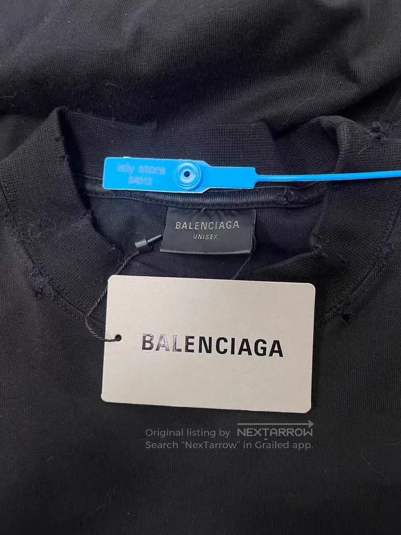 Balenciaga Balenciaga Letter Disk Print Round Neck Short Sleeve T-Shi Size US S / EU 44-46 / 1 - 5 Thumbnail