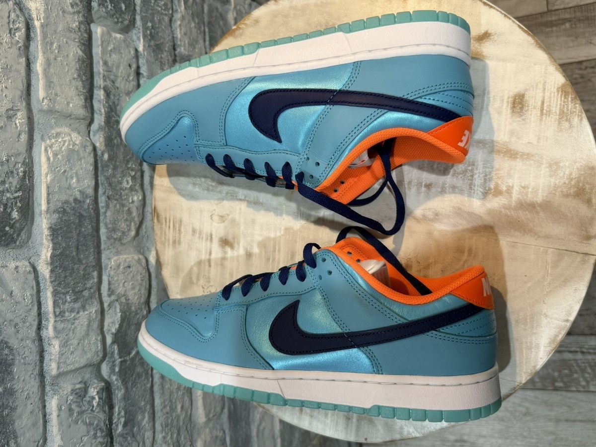 Nike Nike Dunk Low SE Baltic Blue Total Orange Size 10 HQ1538-416 Size US 10 / EU 43 - 6 Thumbnail