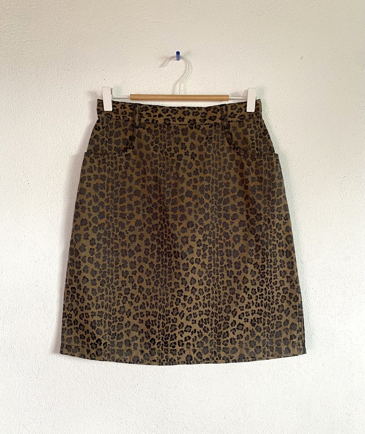Fendi Vintage Fendi Jeans Leopard Skirt Size 22" - 1 Thumbnail