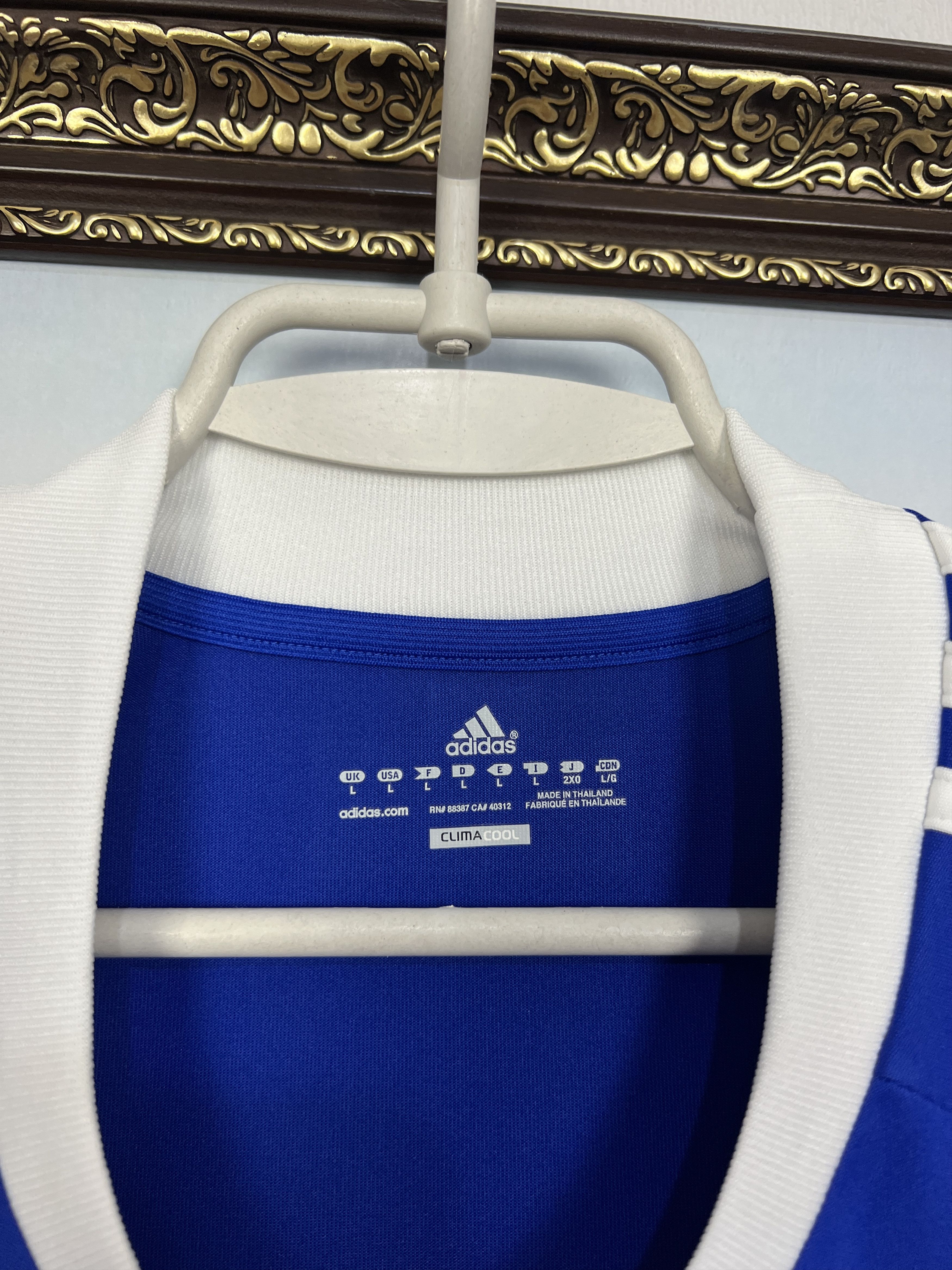 Adidas Slovakia football shirt 2010 Soccer National Jersey Trikot Size US L / EU 52-54 / 3 - 6 Thumbnail