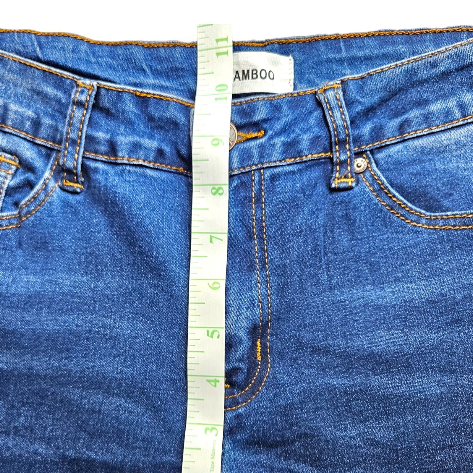 Other EUC Bamboo Juniors High Waist Flare Jeas Sz. 11x30 Dark Wash Size 28" / US 6 / IT 42 - 10 Thumbnail