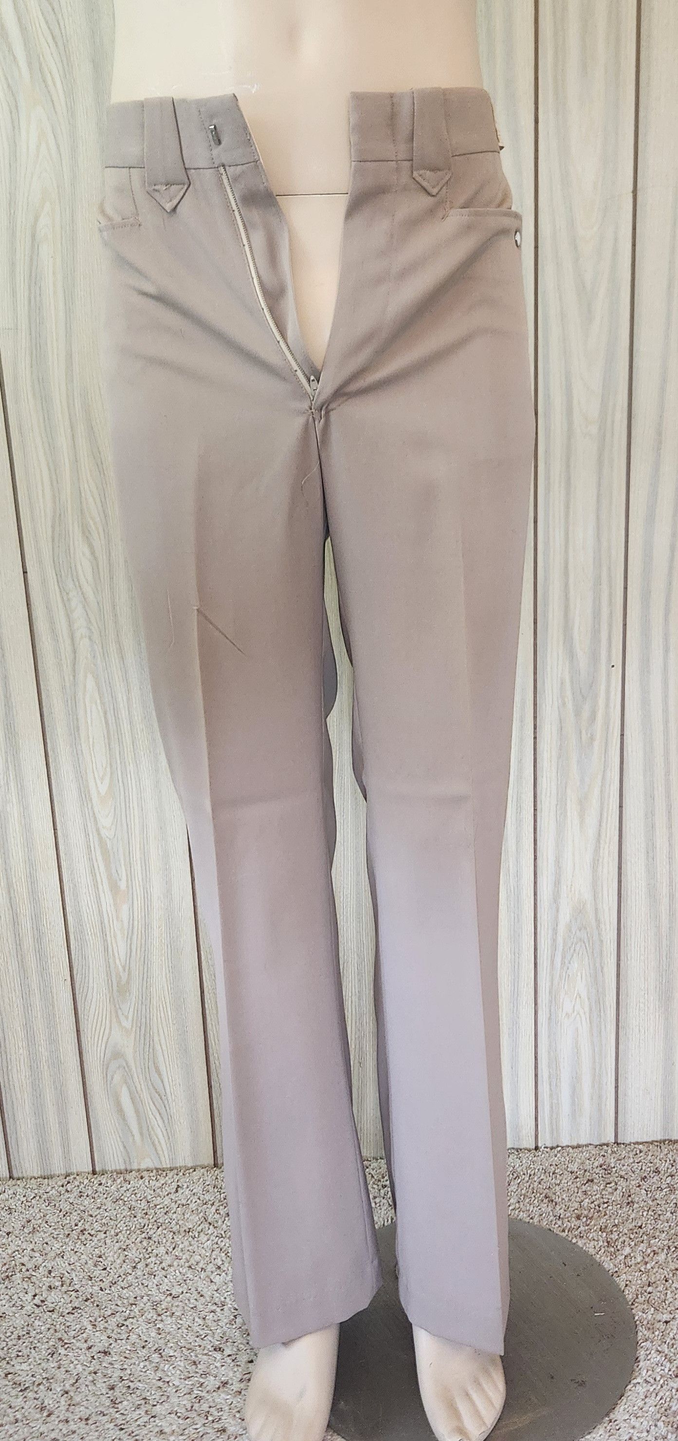 Vintage Vintage pants 29 tan gabardine men NOS Size US 29 - 2 Thumbnail