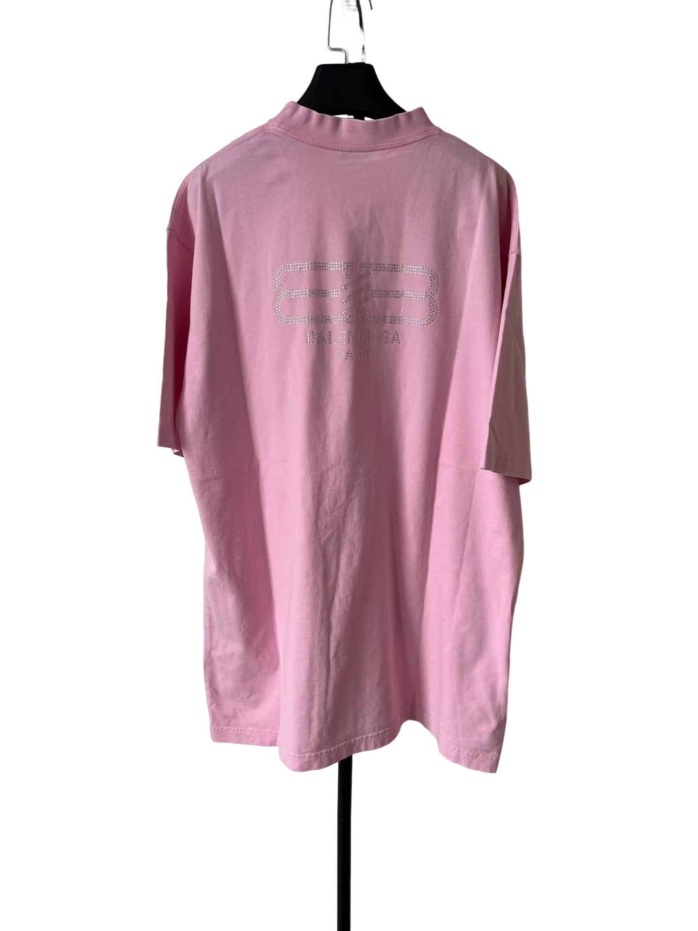Balenciaga Balenciaga Rhinestone Logo T-Shirt Size M Size US M / EU 48-50 / 2 - 1 Thumbnail