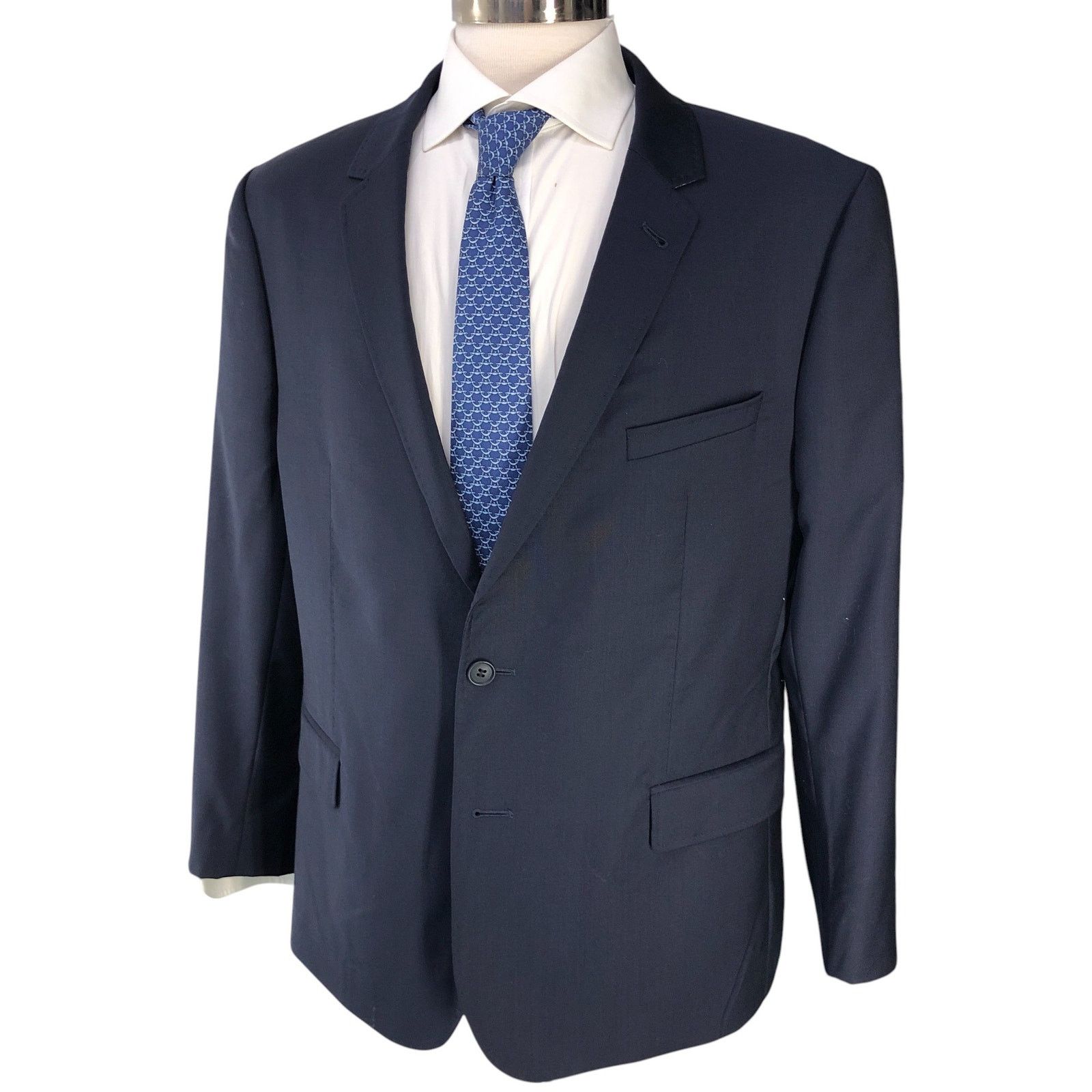 Ted Baker Ted Baker Sz 44R Sport Coat Blazer Jacket POP Blue 2 Button Size 44R - 1 Thumbnail