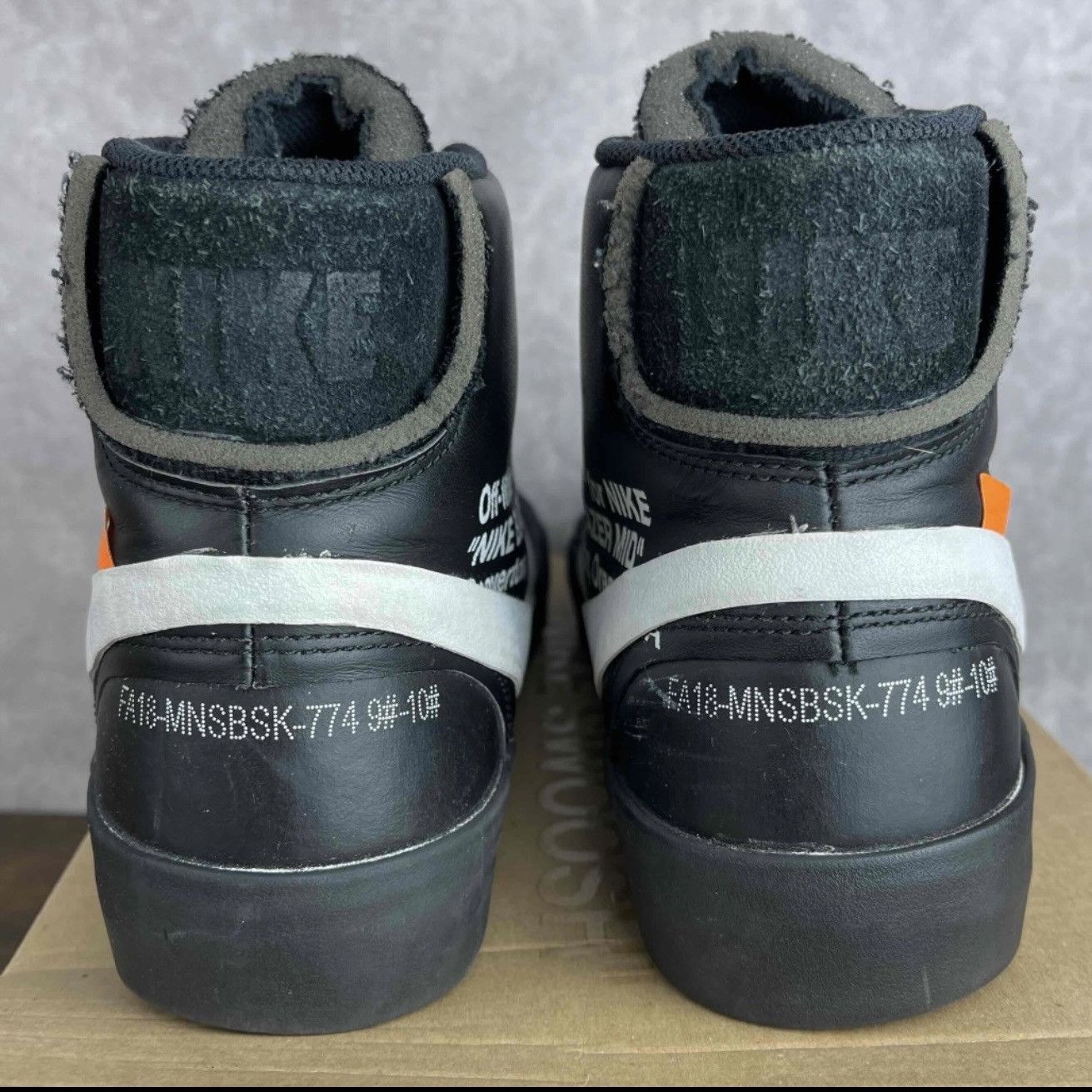 Nike × Off-White Nike Blazer Mid x OFF-WHITE Grim Reapers AA3832-001 Black OG Size US 10 / EU 43 - 6 Thumbnail