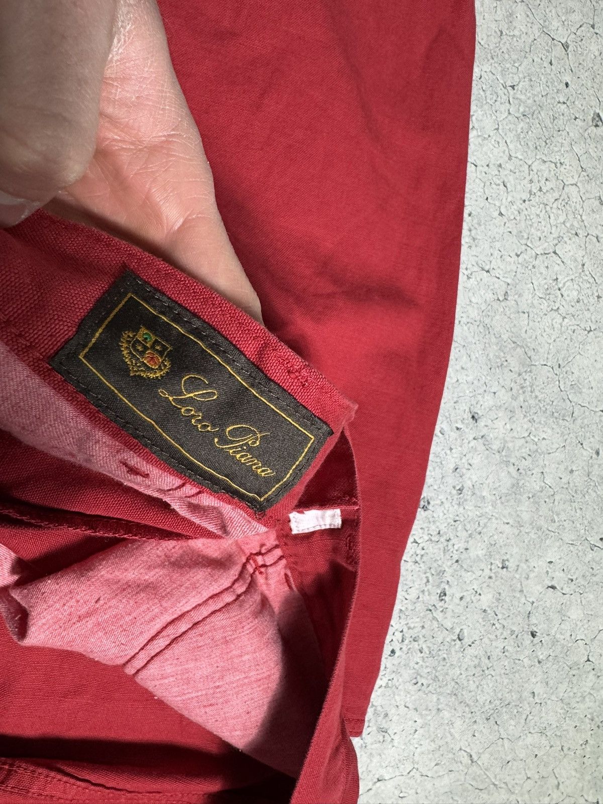 Loro Piana Loro Piana Luxury Red Trousers Vintage Lino Size US 34 / EU 50 - 8 Thumbnail