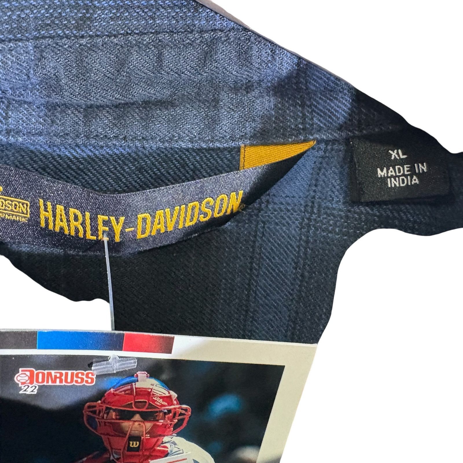 Harley Davidson Vintage Harley Davidson Plaid Long Sleeve Button Up XL Size US XL / EU 56 / 4 - 7 Thumbnail