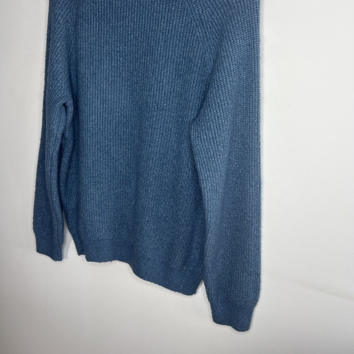 Loro Piana Loro Piana Wool Jumper Sweater Knitted Blue Size US M / EU 48-50 / 2 - 9 Thumbnail