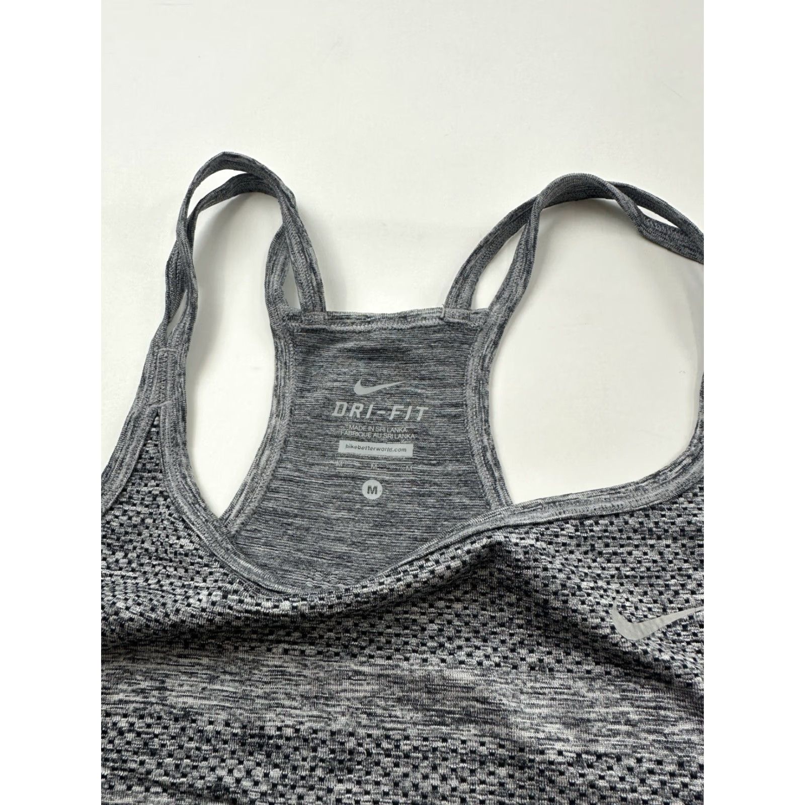 Nike Nike Shirt Womens Medium Gray Racerback Tank Top Athletic Running Sleeveless Top Size M / US 6-8 / IT 42-44 - 4 Thumbnail