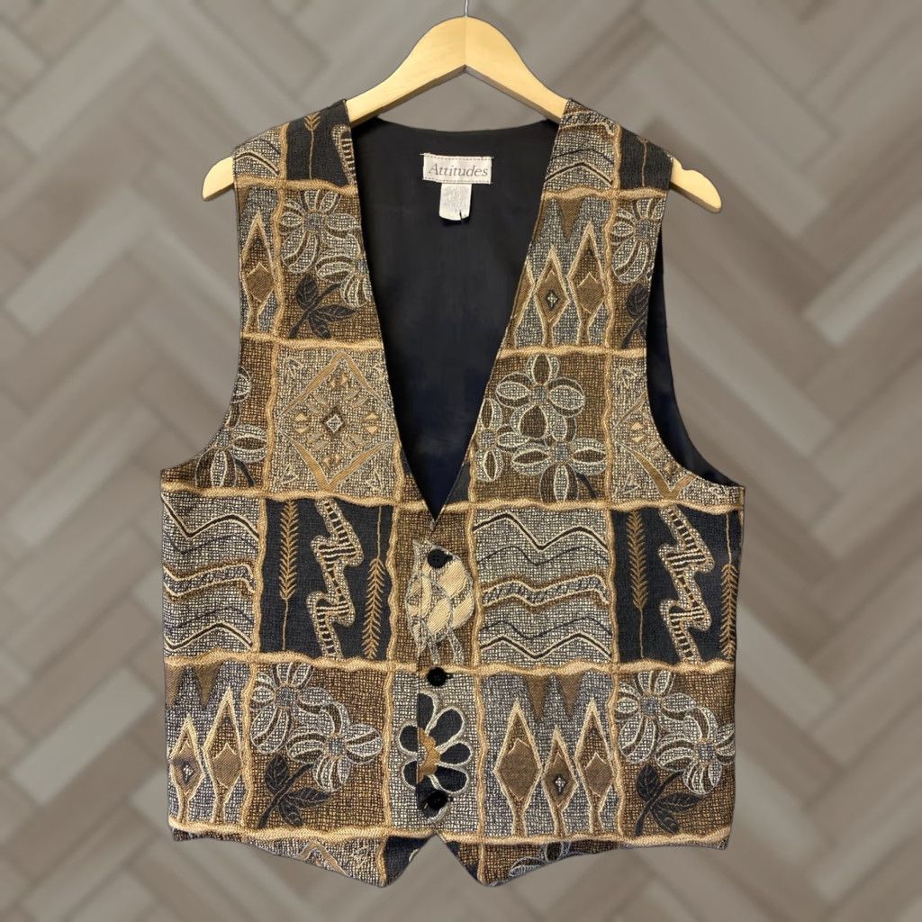 Vintage Vintage Attitudes Collection Mens Vest Size Small /142-14 Size US S / EU 44-46 / 1 - 1 Thumbnail
