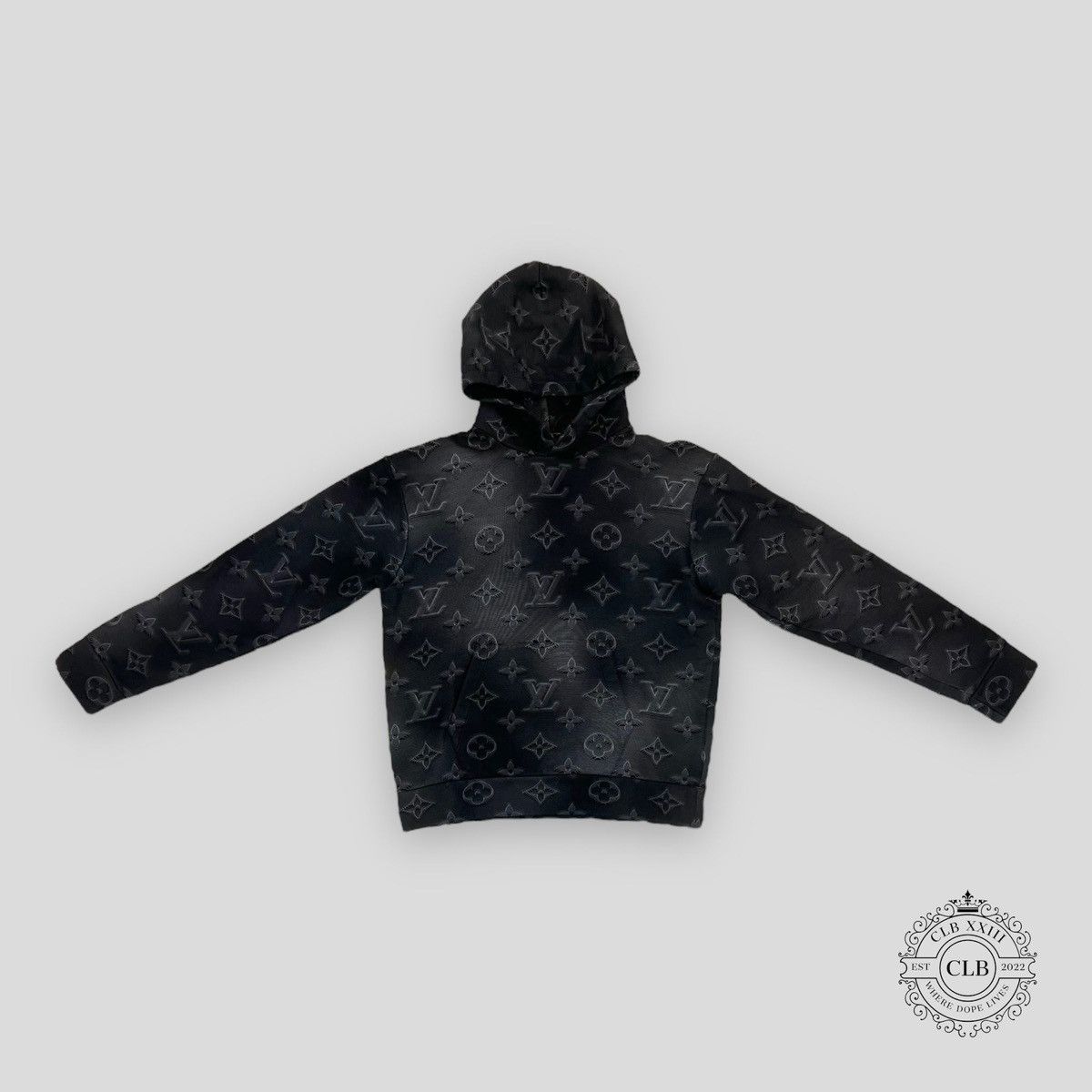 Louis Vuitton 2021 2054 3D Monogram Hoodie - Grey Sweatshirts