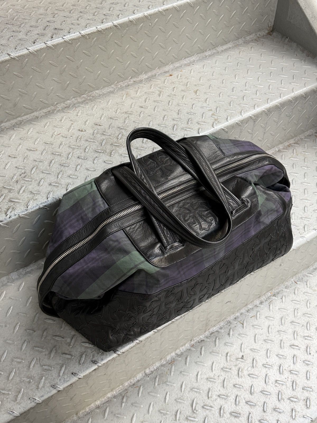 Chrome Hearts Chrome Hearts Nylon & Leather Cross Patch Duffel Bag Size ONE SIZE - 4 Thumbnail