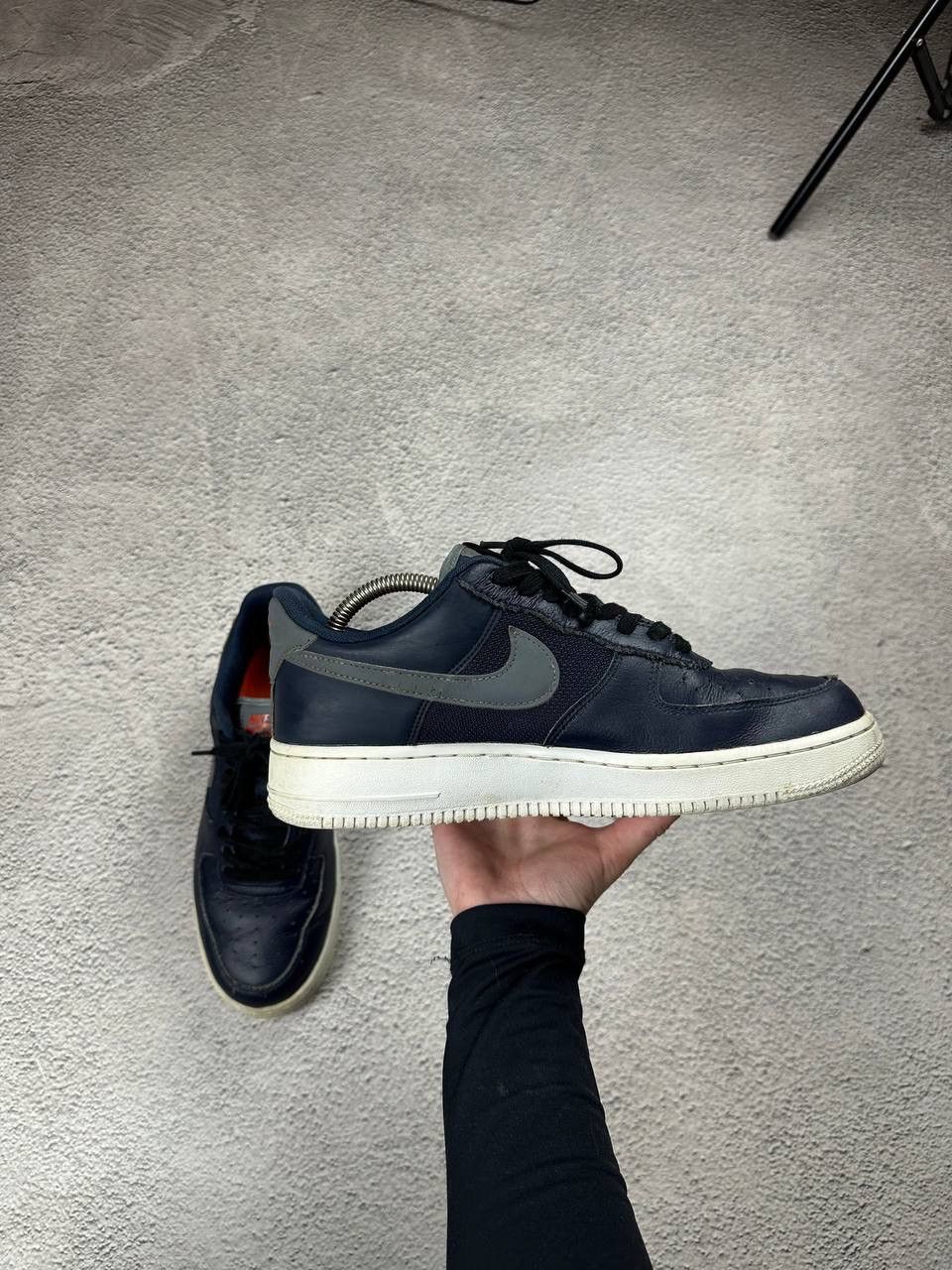 Nike Vintage Nike Air Force 1 07 LV8 Blue Orange Leather Sneakers Size US 8.5 / EU 41-42 - 6 Thumbnail