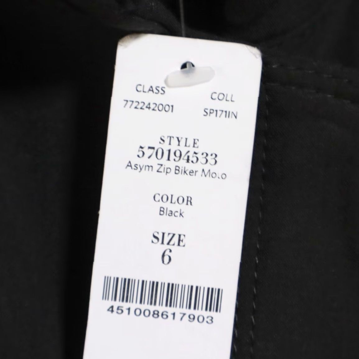 White House Black Market White House Black Market Asym. Biker Moto Jacket Black Womens 6 Shirt Jacket Long Sleeve Ladies 6 Black Size M / US 6-8 / IT 42-44 - 6 Thumbnail