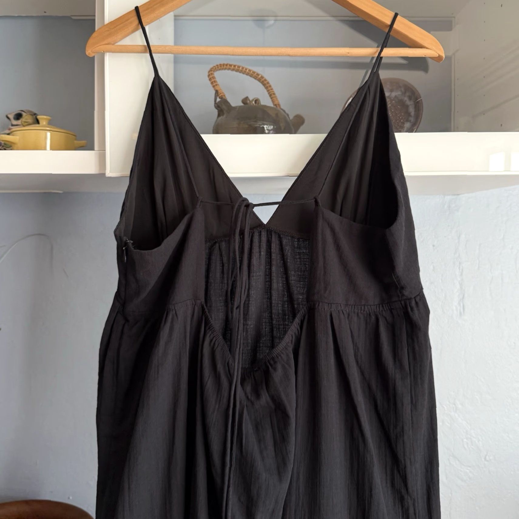 VINTAGE Princess Polly Chelsea Maxi Dress Black Tiered Dress 12 Womens  Summer Party Bohemian Velvet?