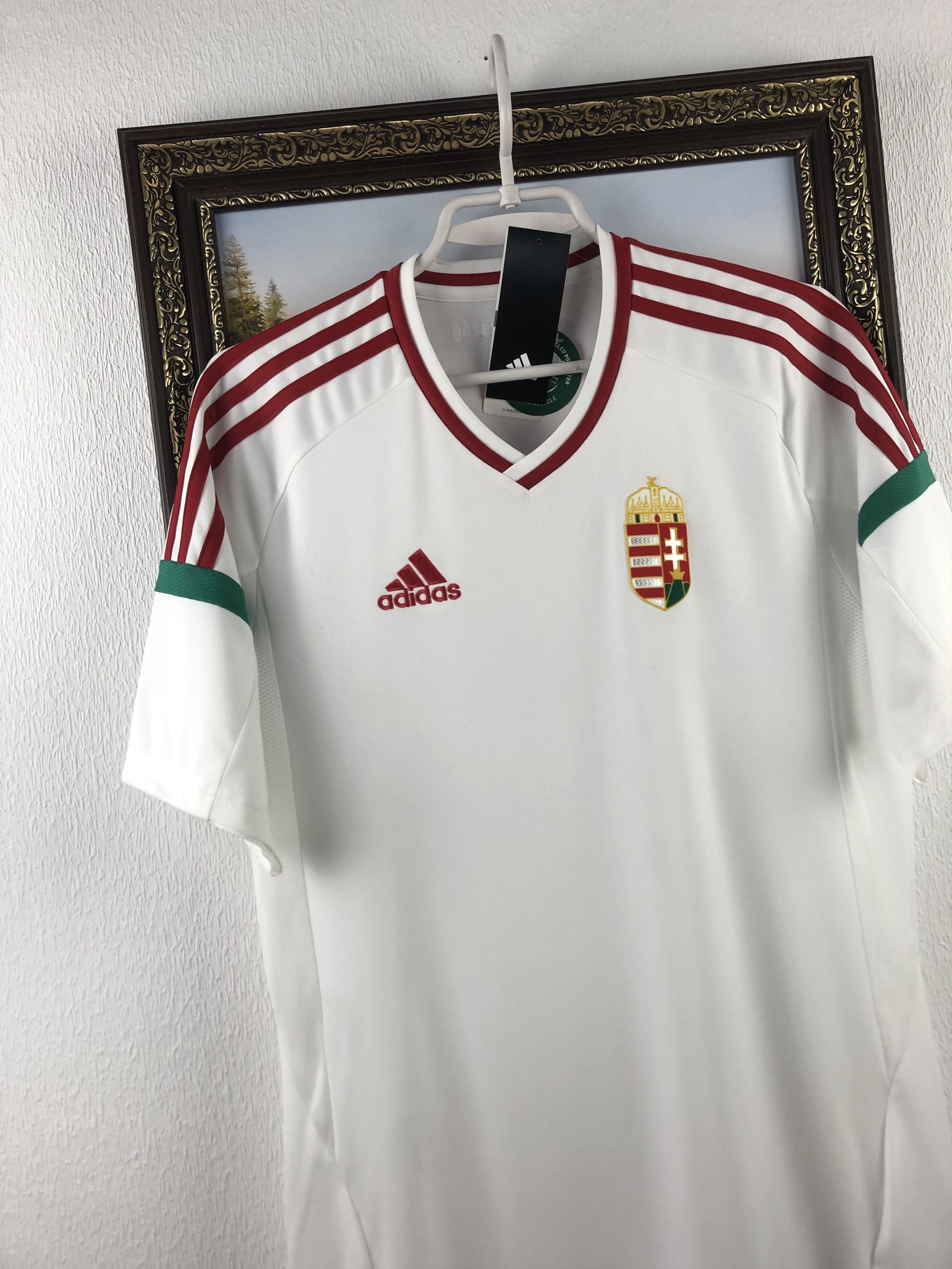 Adidas Hungary football shirt Soccer Jersey New Trikot Tee Hype Size US S / EU 44-46 / 1 - 3 Thumbnail