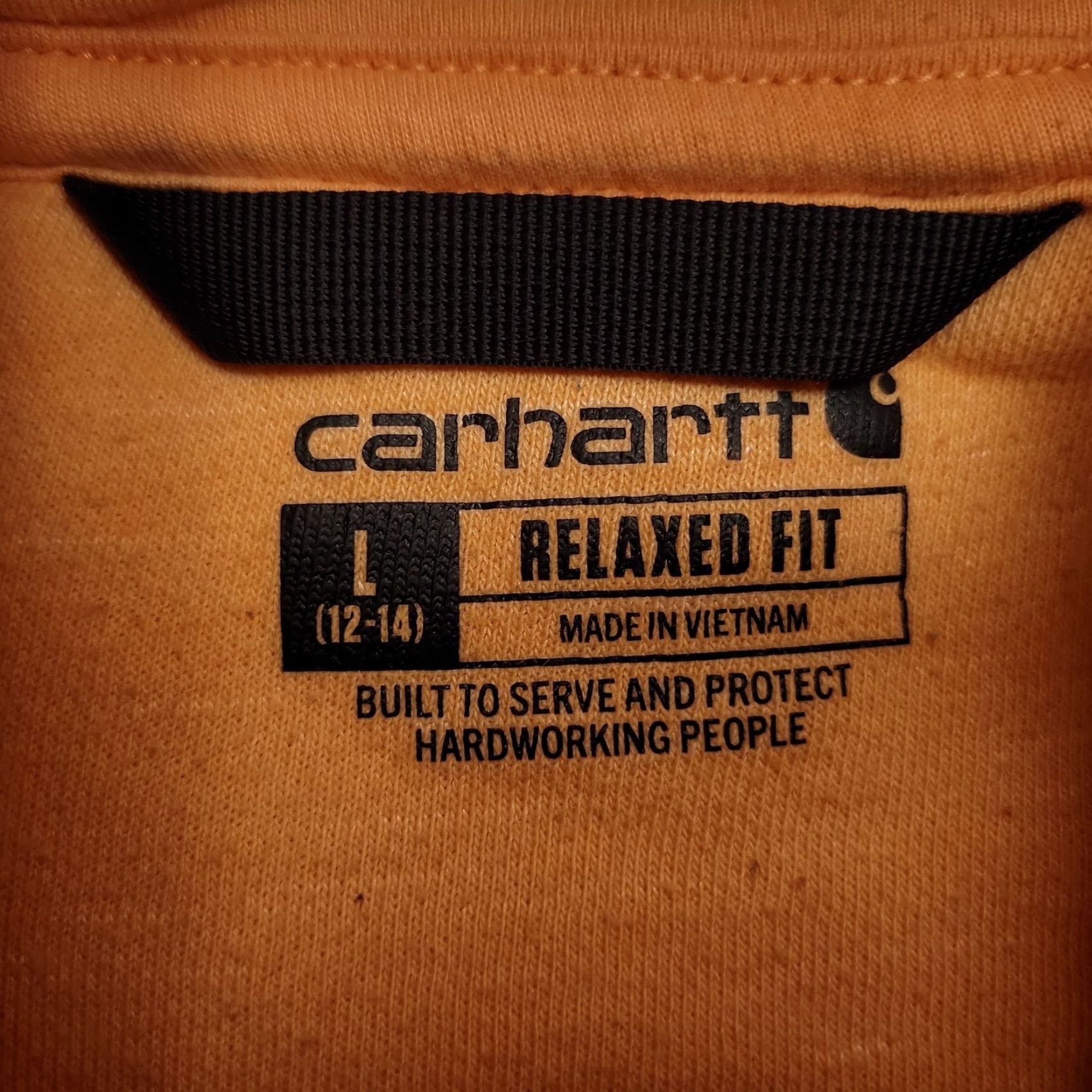 Carhartt Carhartt Hoodie Womens L Orange Relaxed Fit Hooded Sweatshirt Work 102791 Size L / US 10 / IT 46 - 7 Thumbnail