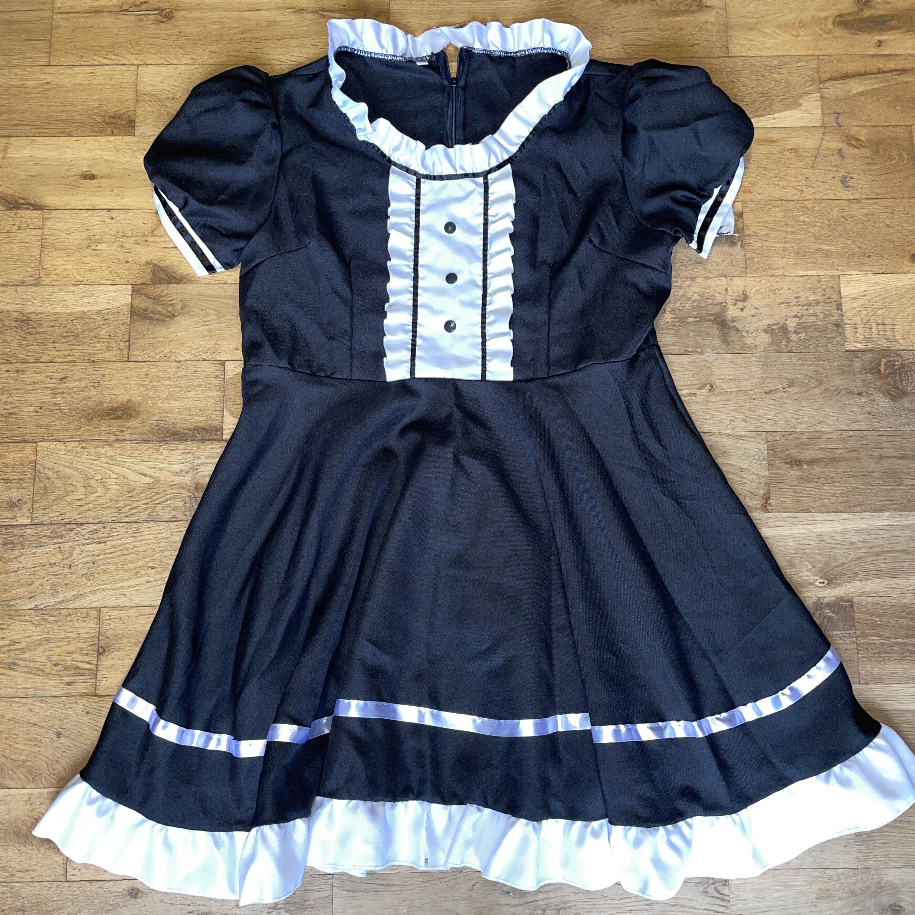 knee length dresses for ladies Victorian Parlour Maid – Fancy Dress Box main image 0