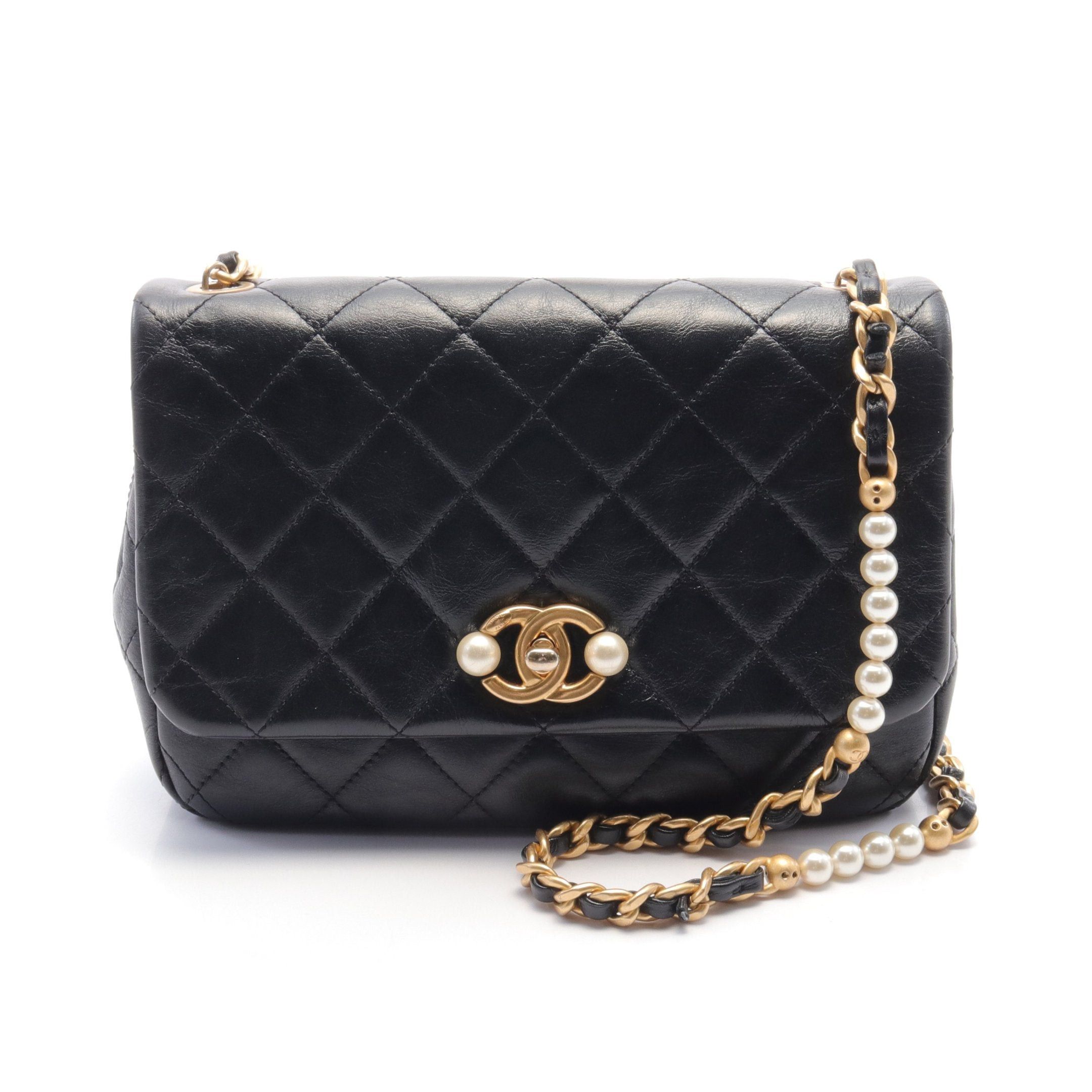 Chanel Chanel Matelasse Chain Shoulder Bag Leather Black Gold Hardware Size ONE SIZE - 1 Thumbnail