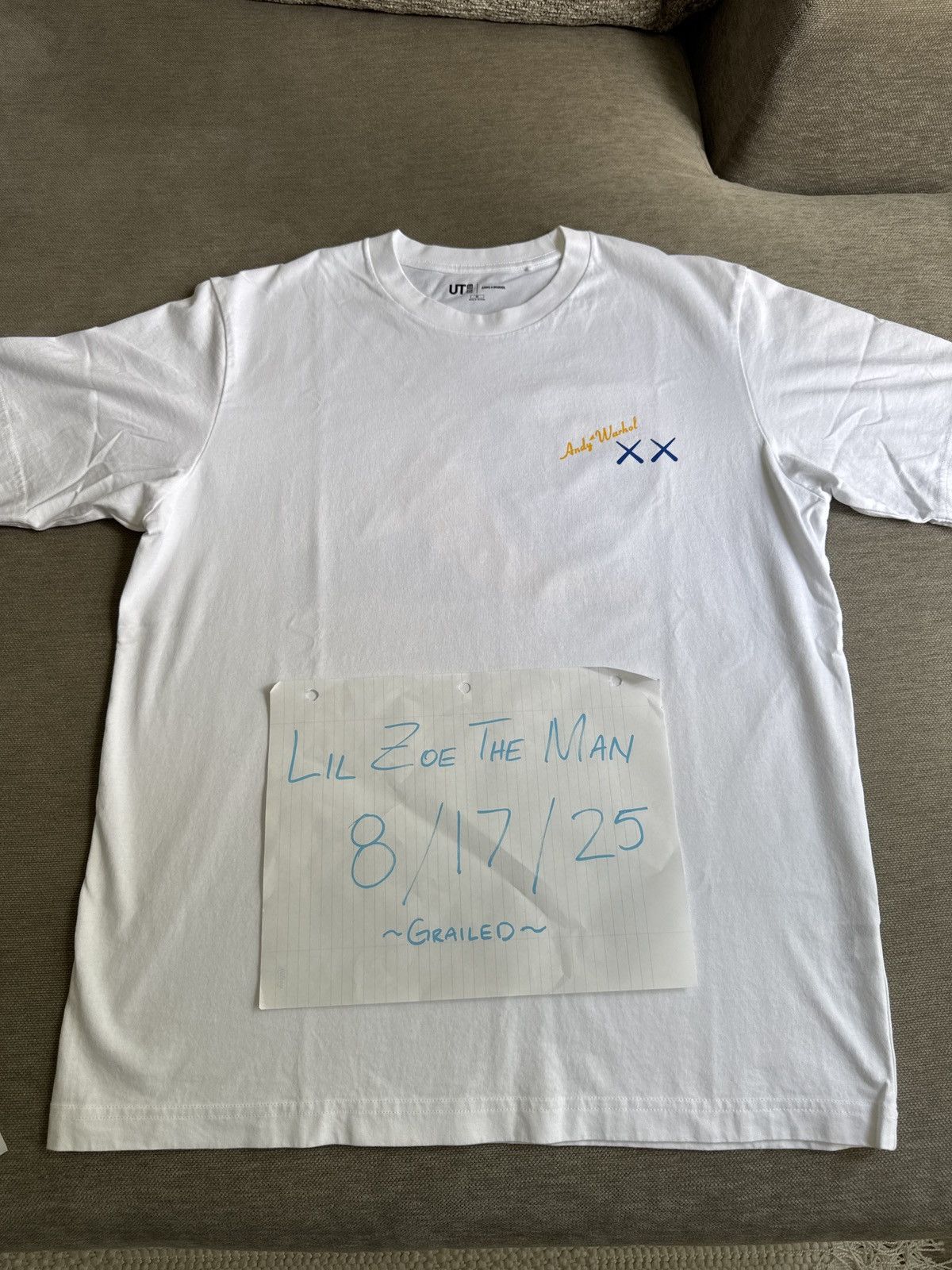 Andy Warhol × Kaws × Uniqlo KAWS + Warhol UT Graphic T-Shirt Size US M / EU 48-50 / 2 - 5 Thumbnail