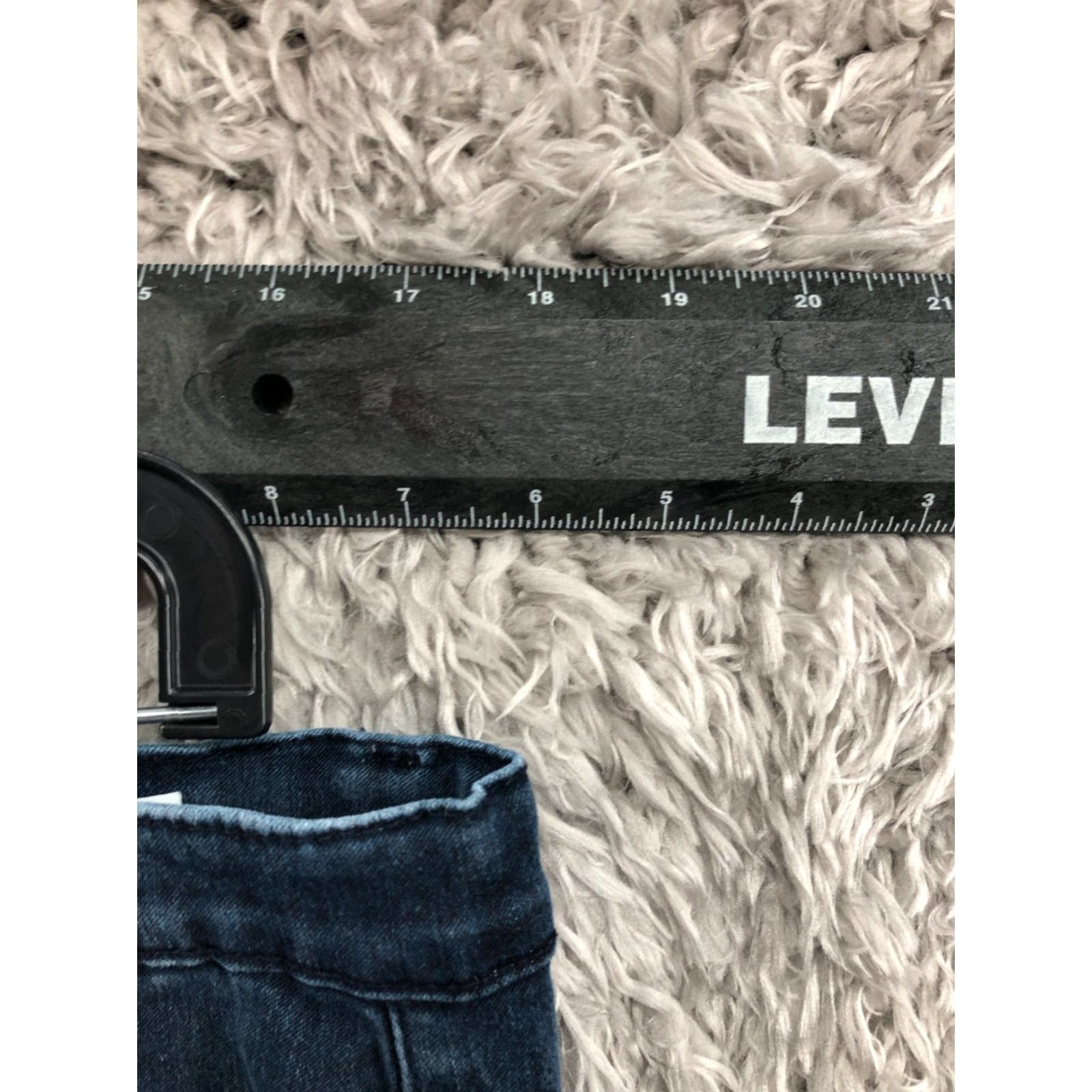 Vintage Miss Jeaniest Jeans Size 16 Womens Mid Rise Blue Denim Animal Print Accent Skinny Jeans Size 38" / US 16 / IT 52 - 2 Thumbnail