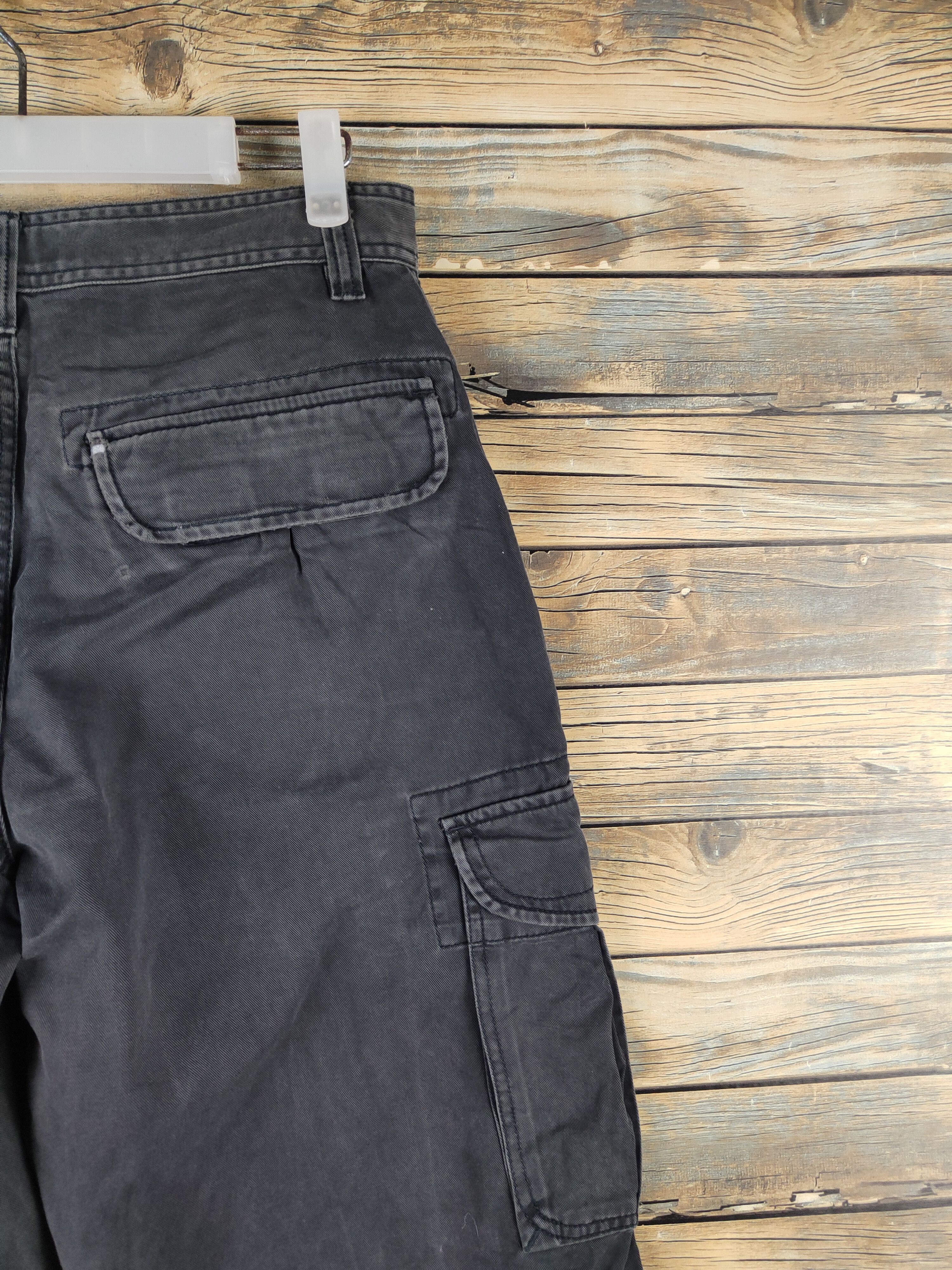 Japanese Brand DL Unionbay Black Multipocket Cargo Pants #2621 Size US 29 - 12 Thumbnail