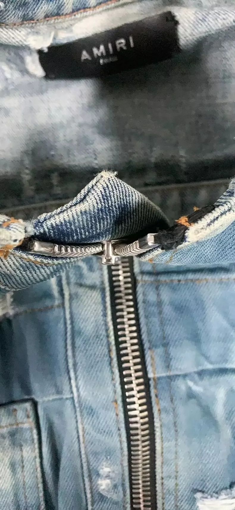 Amiri Amiri Grease stain Denim Jacket Size US S / EU 44-46 / 1 - 5 Thumbnail