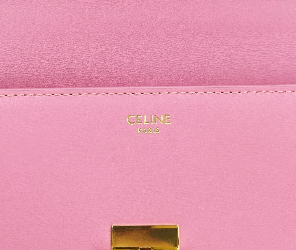 Celine CELINE Triomphe shoulder gold chain pink bag Size ONE SIZE - 3 Thumbnail