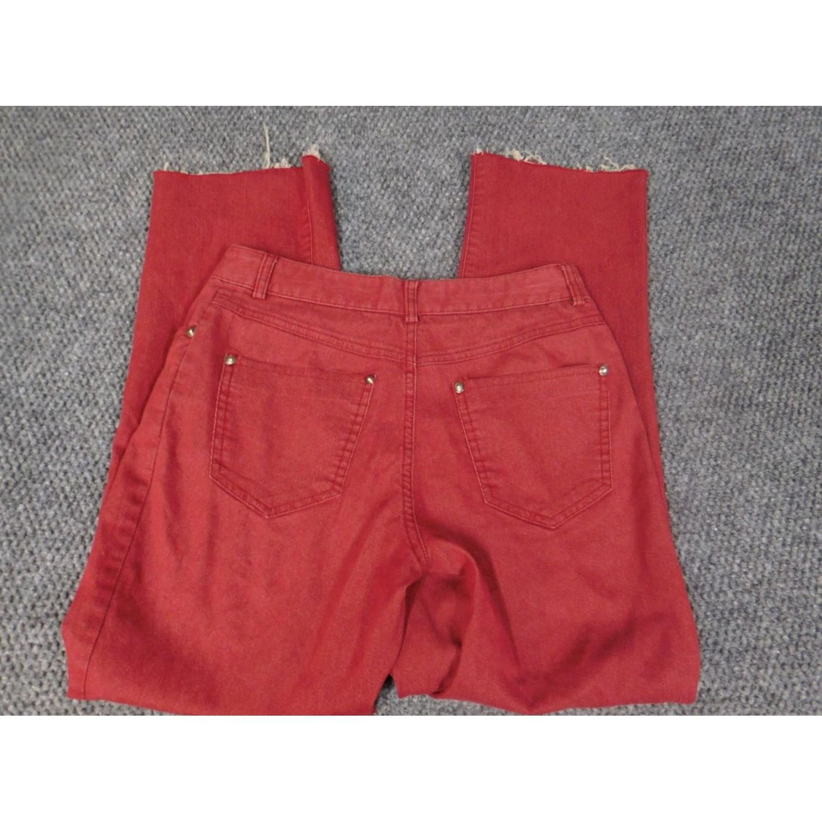 Bebe bebe Jeans Womens 4 red straight denim Jeans Size 42" / US 20 - 5 Thumbnail