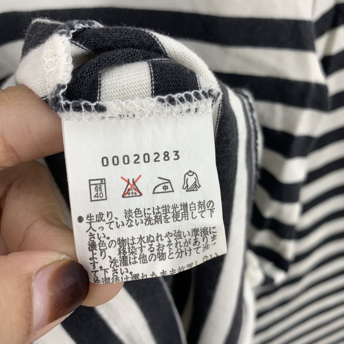 agnes b. AGNES B PARIS Stripes France Brand Long Sleeve Tshirt Size US S / EU 44-46 / 1 - 5 Thumbnail