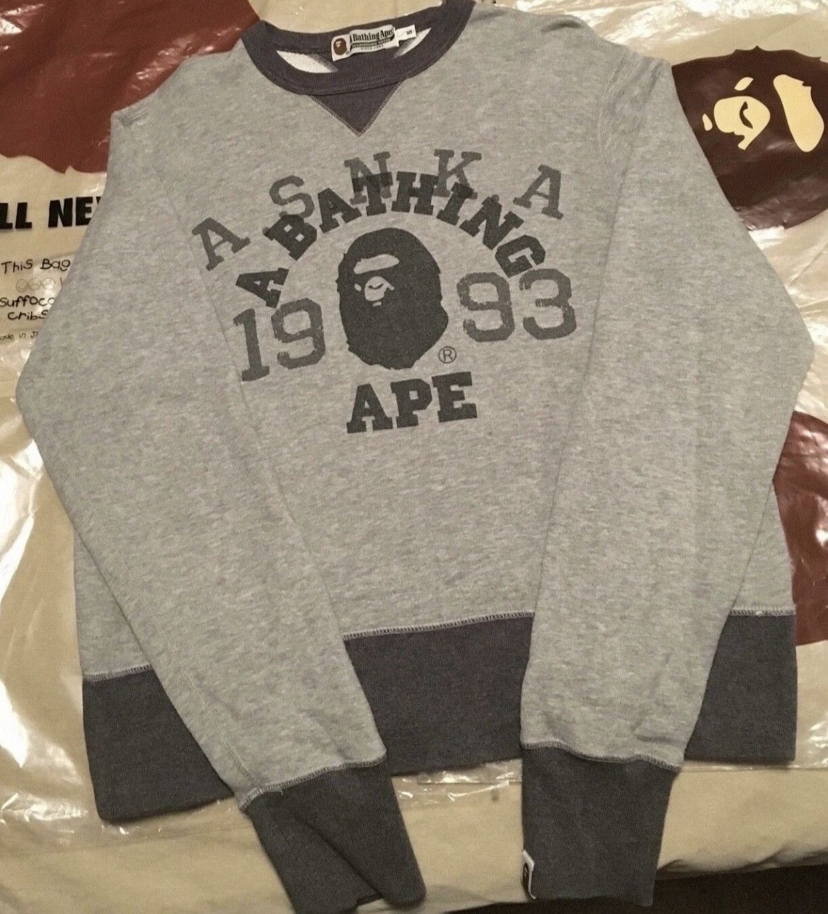 Bape Bape crew neck pullover sweatshirt Size US XS / EU 42 / 0 - 1 Thumbnail
