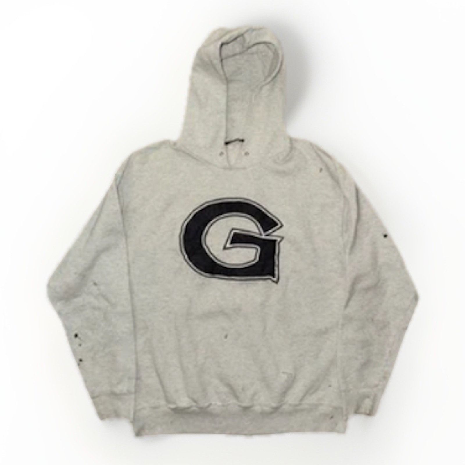 Vintage Georgetown Hoyas Pullover Hoodie Gray Distressed XL 22x25 Size US XL / EU 56 / 4 - 1 Thumbnail